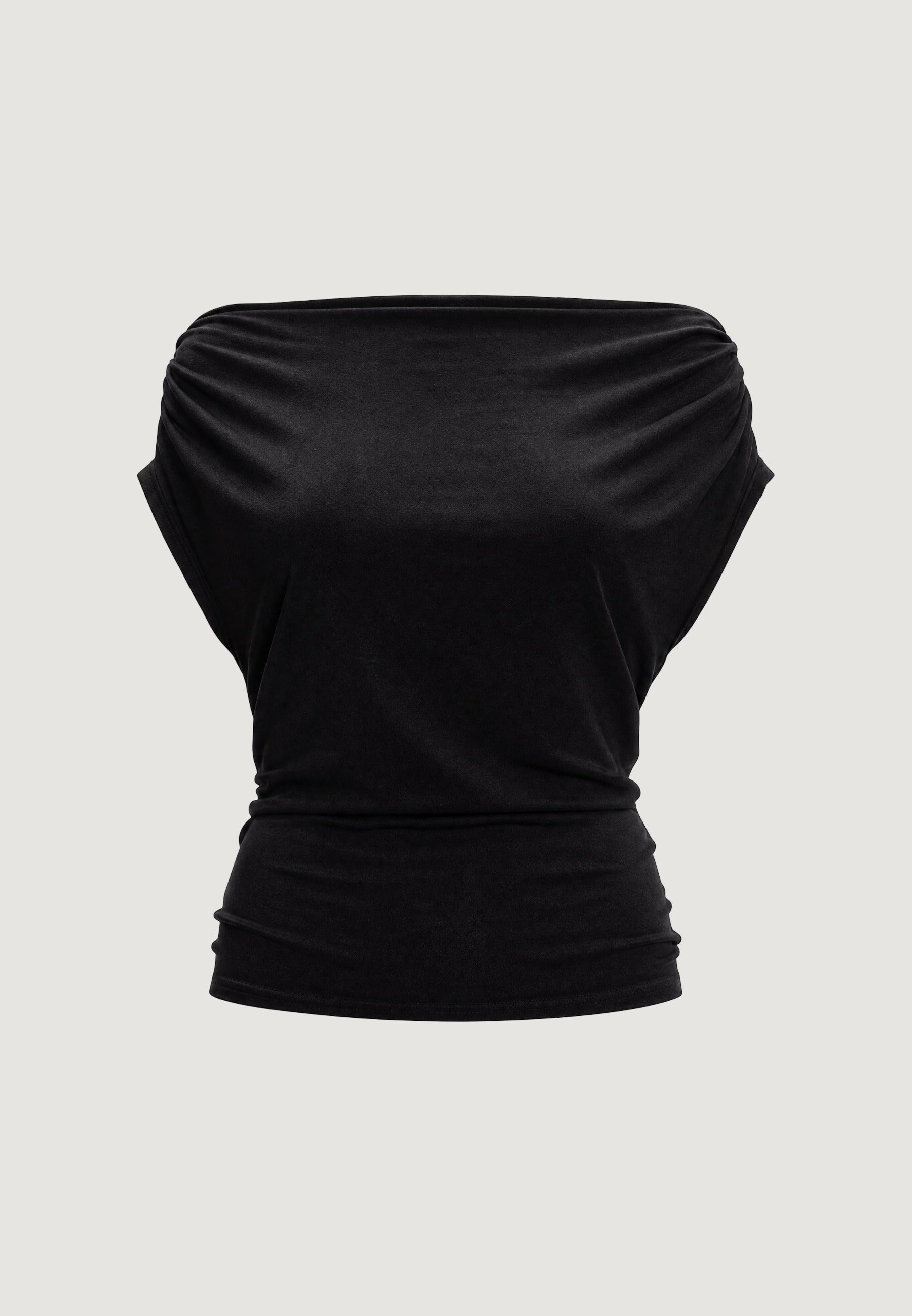 Top top drappeggiato 1946-3 Nero