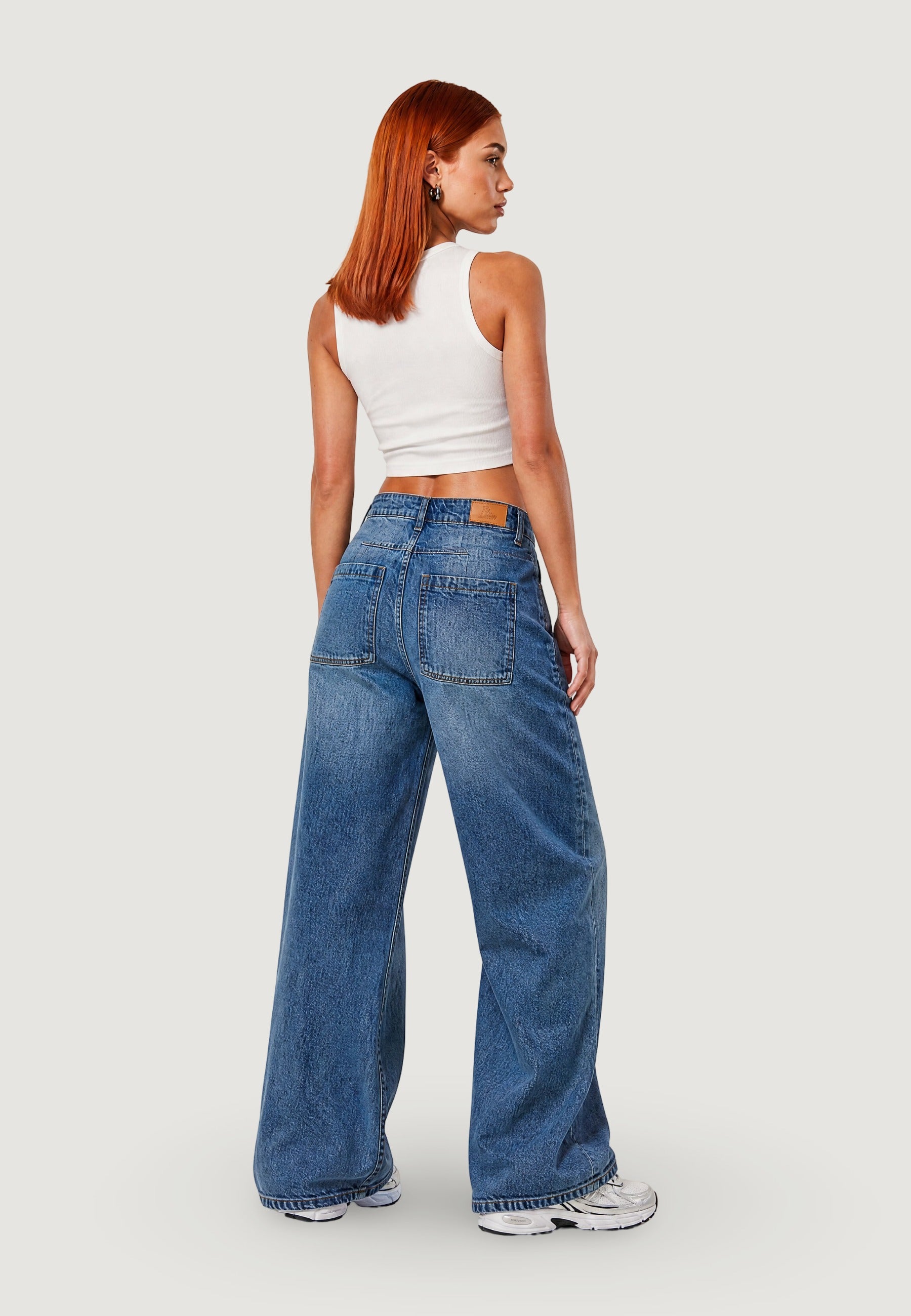 Top crop top basic 1947-3 Bianco