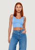 I Am Top crop top basic 1947-3 Nero
