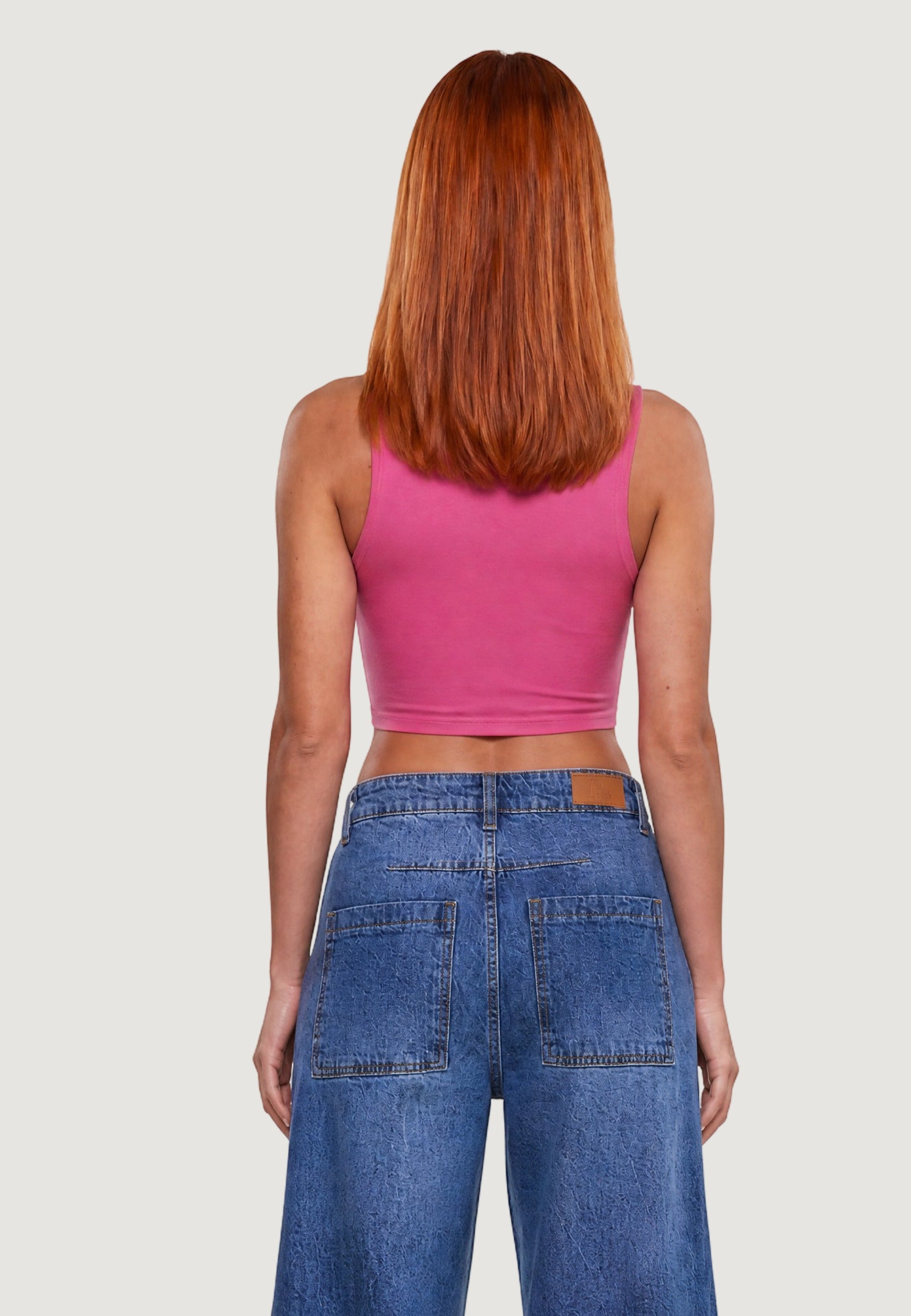 Top crop top basic 1947-3 Rosa Baby