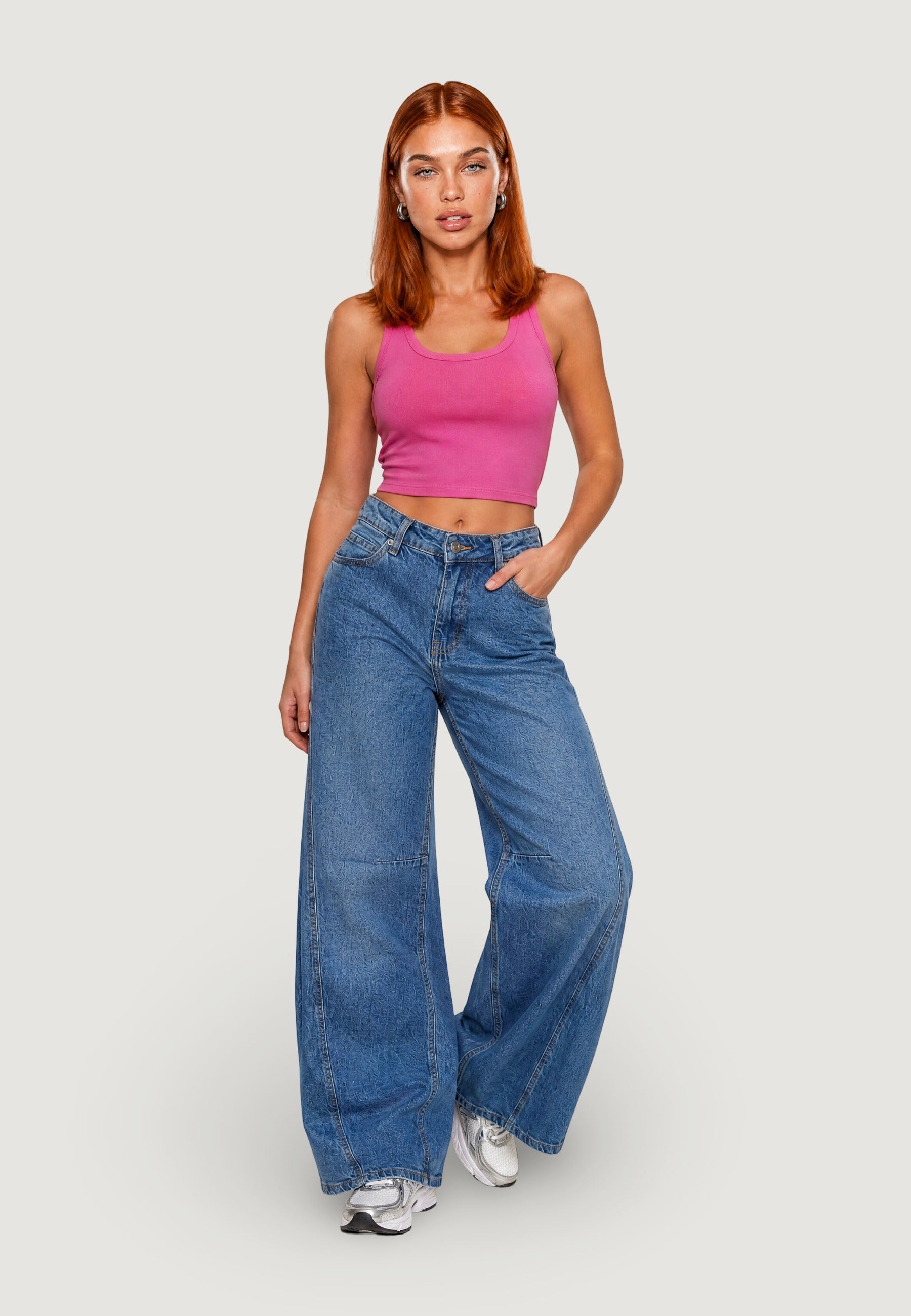 Top crop top basic 1947-3 Rosa Baby