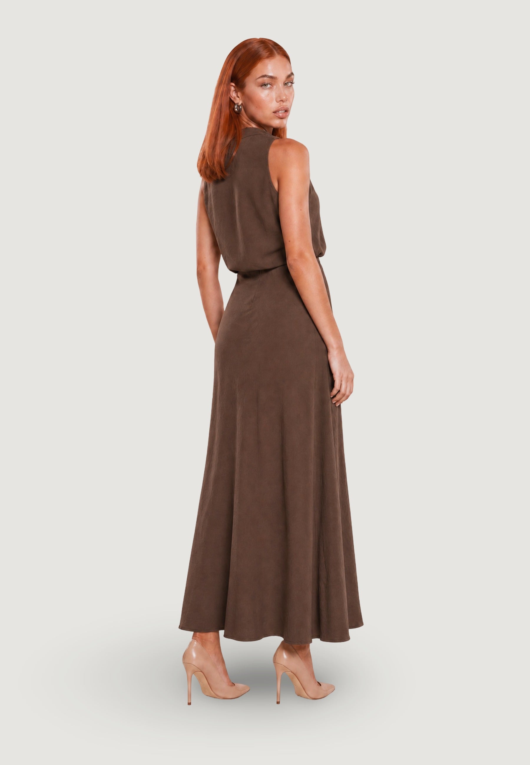 Top top collo cappuccio 25422V78-2 Gianduia