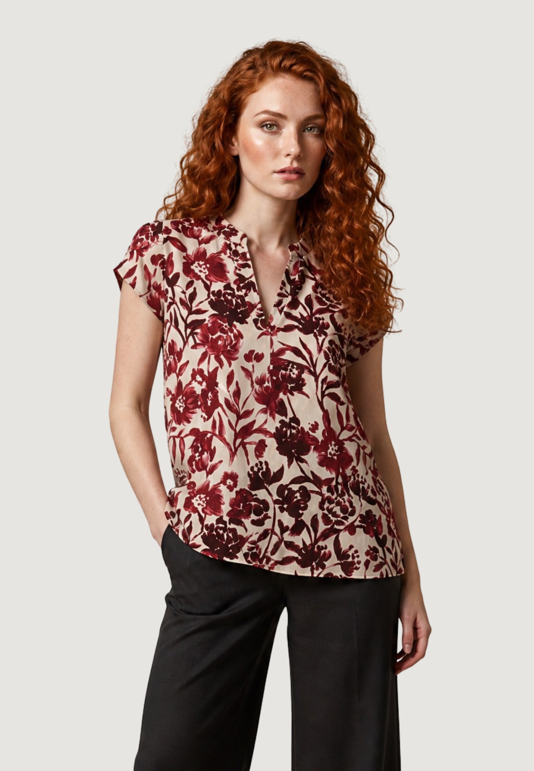 Blusa 25660-3 Fiore, Burro