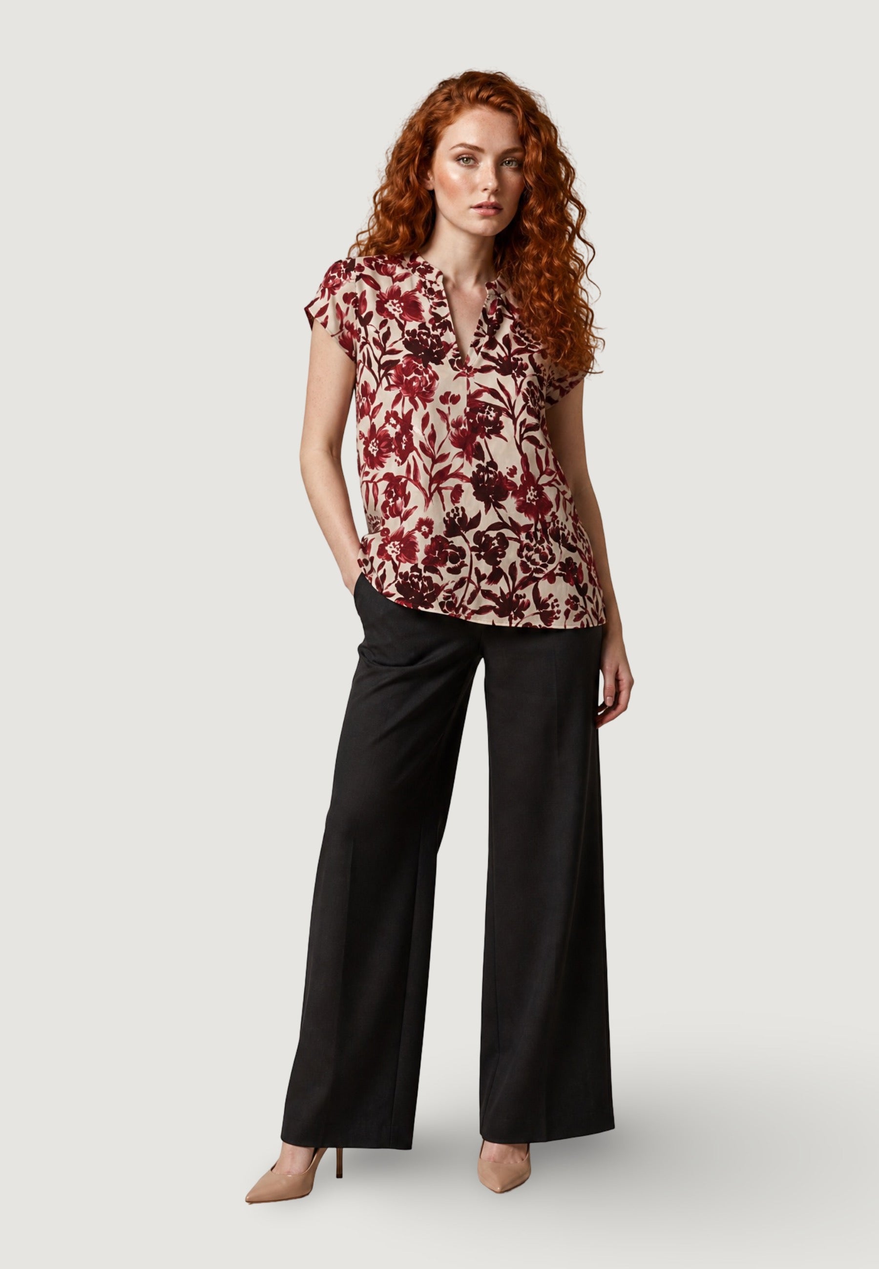 Blusa 25660-3 Fiore, Burro