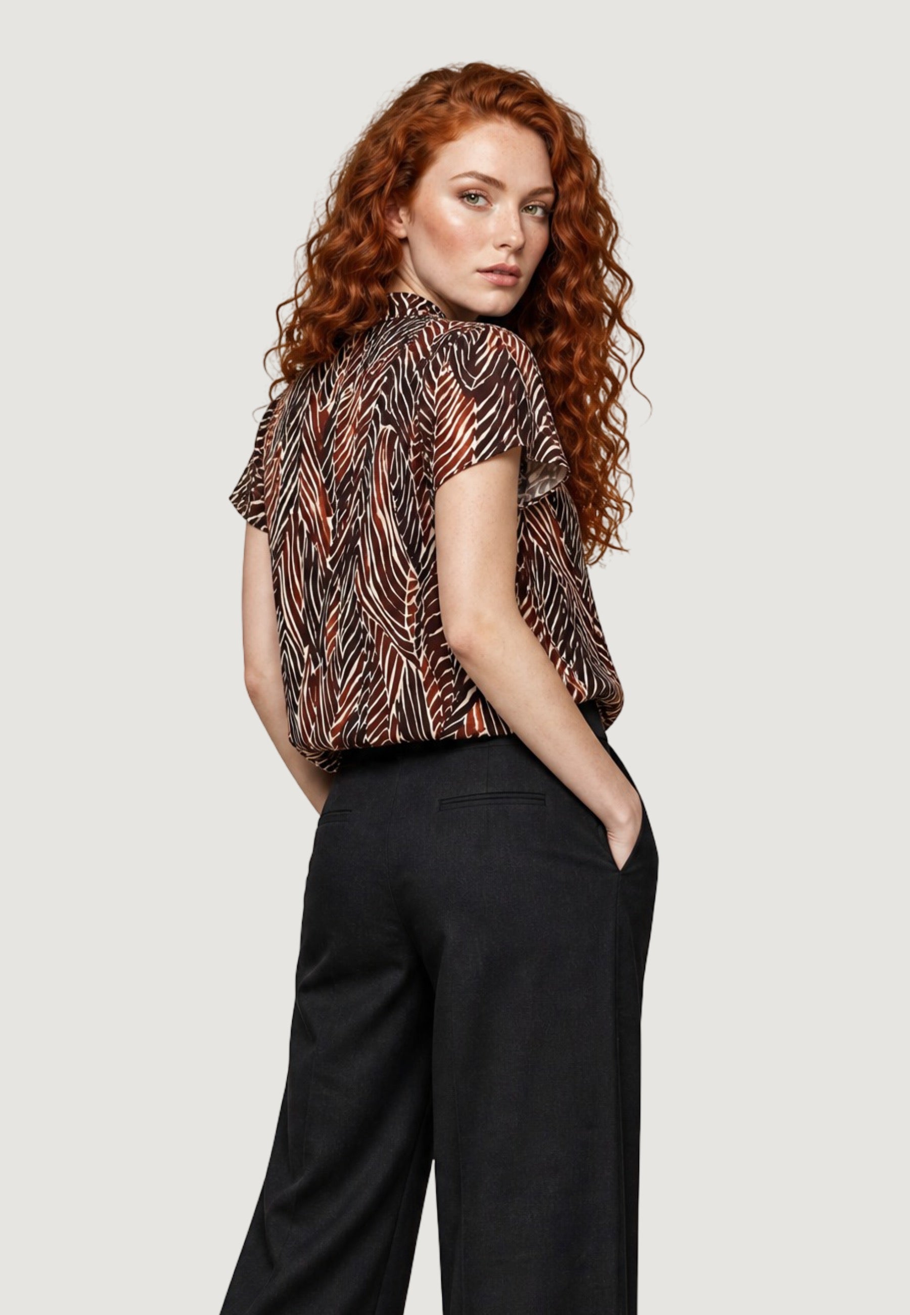 Blusa 25660-3 Zebra, Marrone