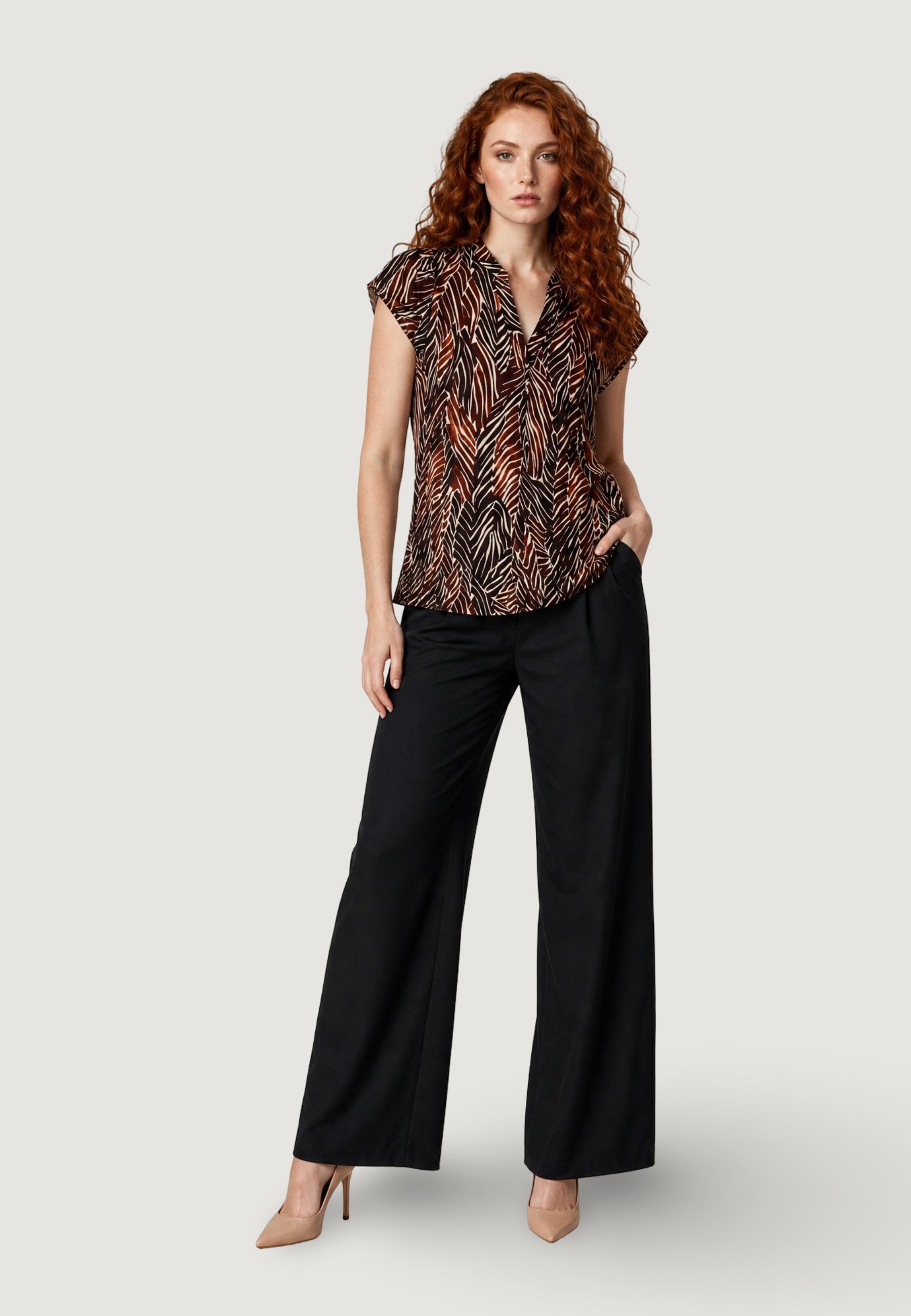 Blusa 25660-3 Zebra, Marrone