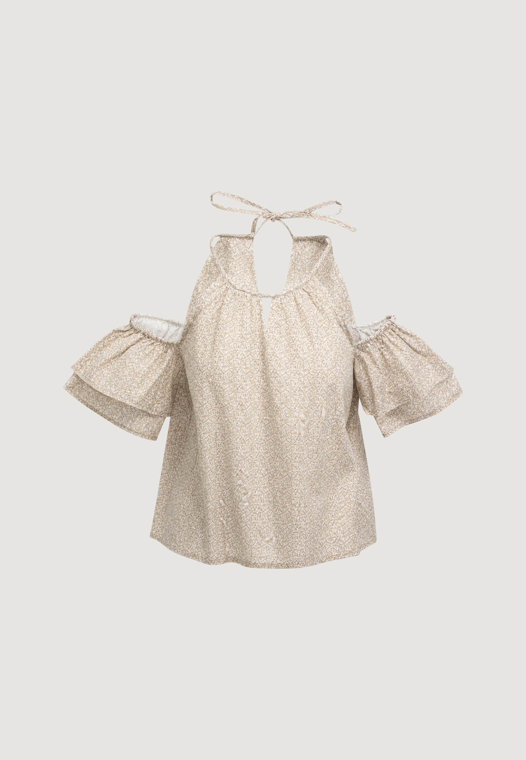 Top top viscosa micro stampa milefiori 26109-3 Fiore