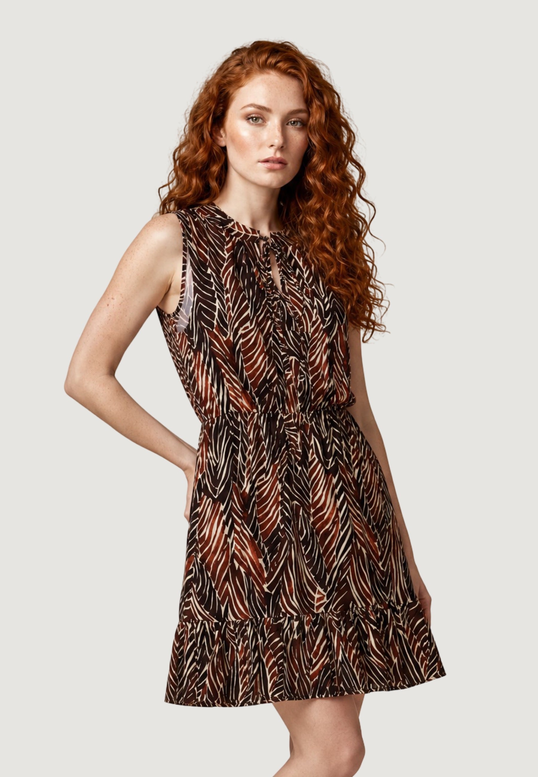 Abito 26232-3 Zebra, Marrone
