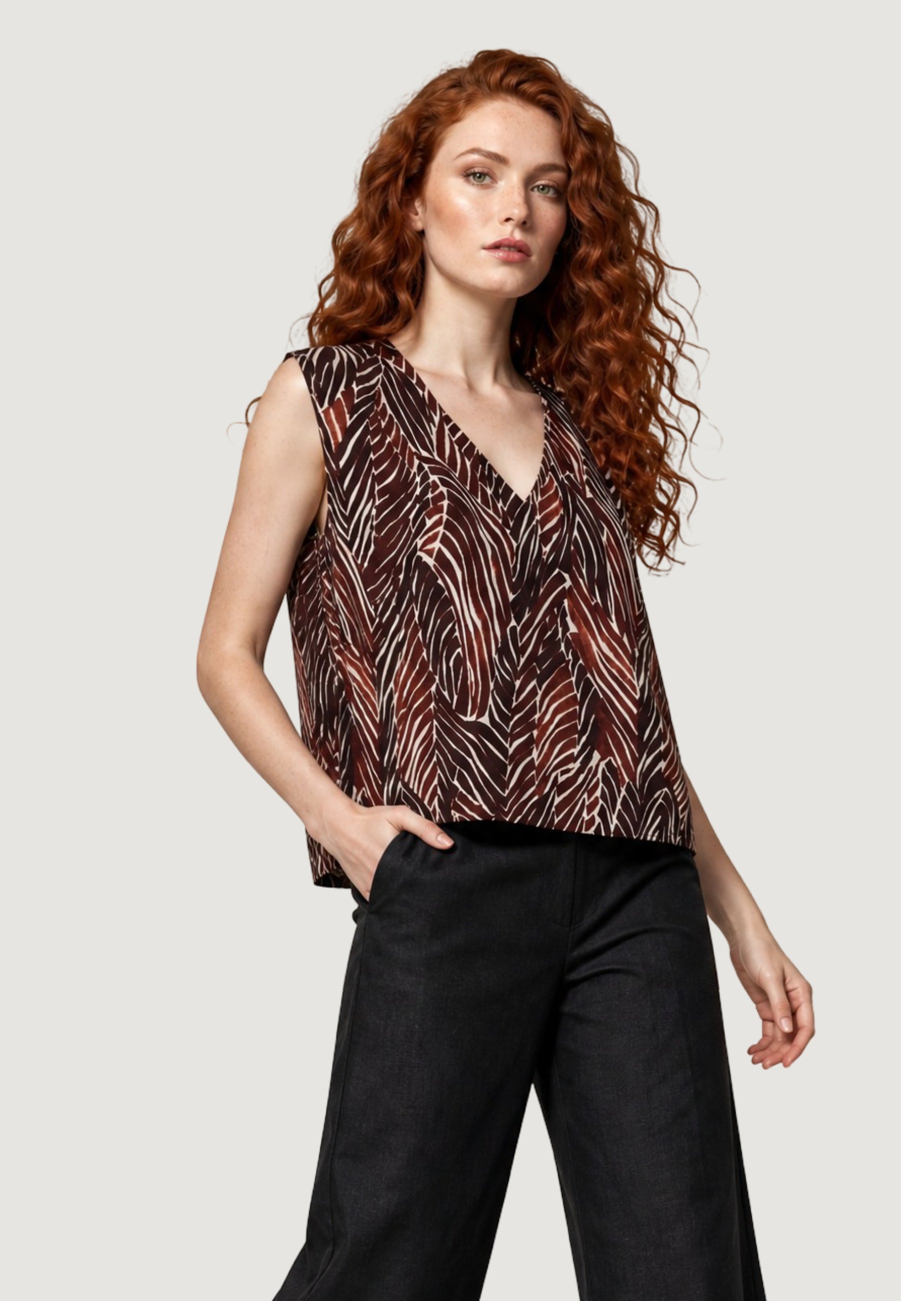 Canotta 26233-3 Zebra, Marrone