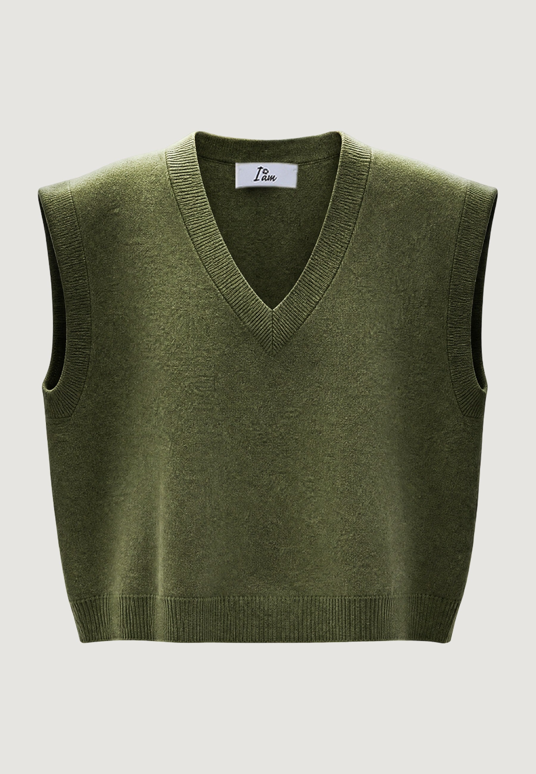 Top gilet scollo v 26236 Militare