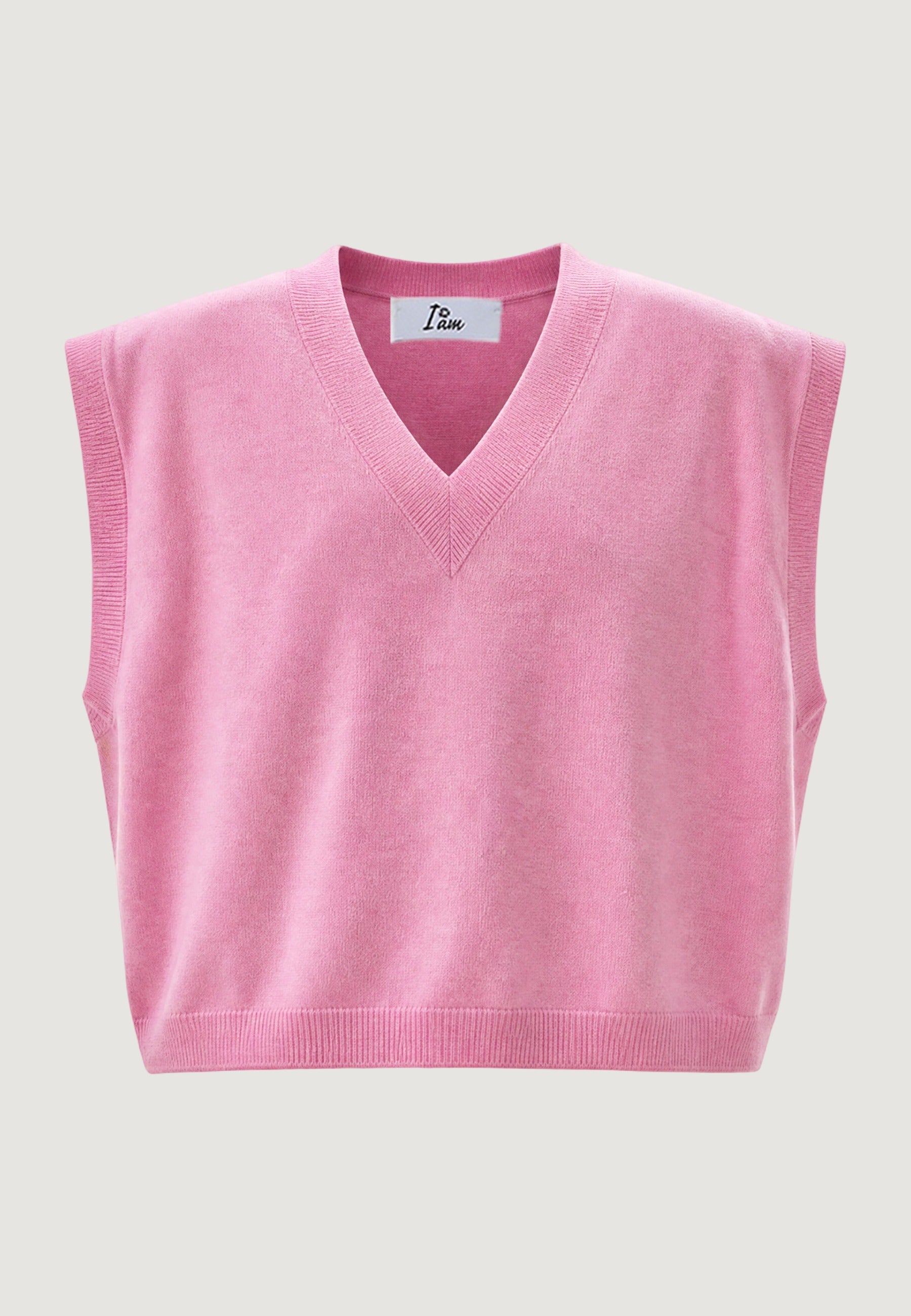 Top gilet scollo v 26236 Rosa