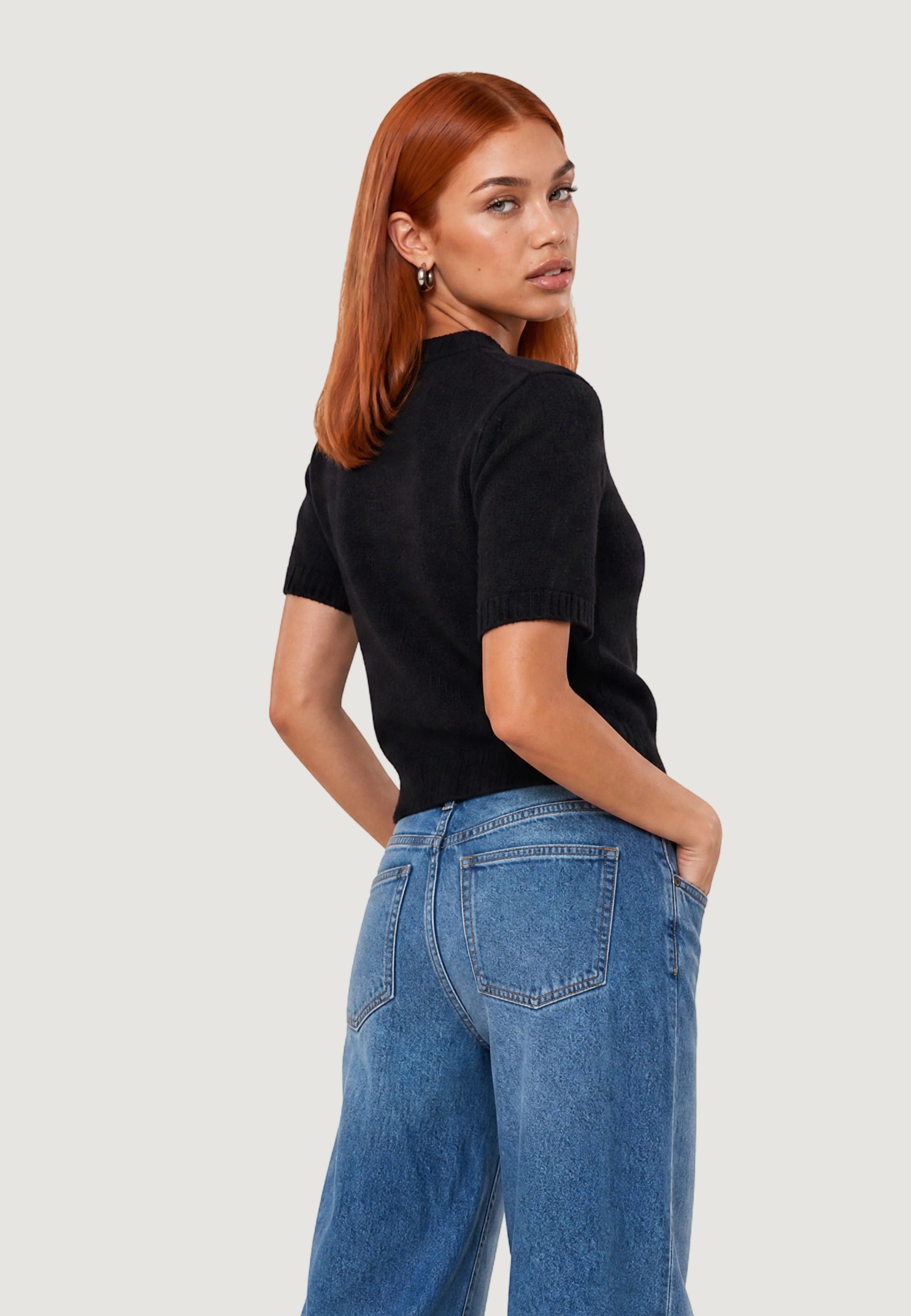 Maglia pull m/c 26242 Nero
