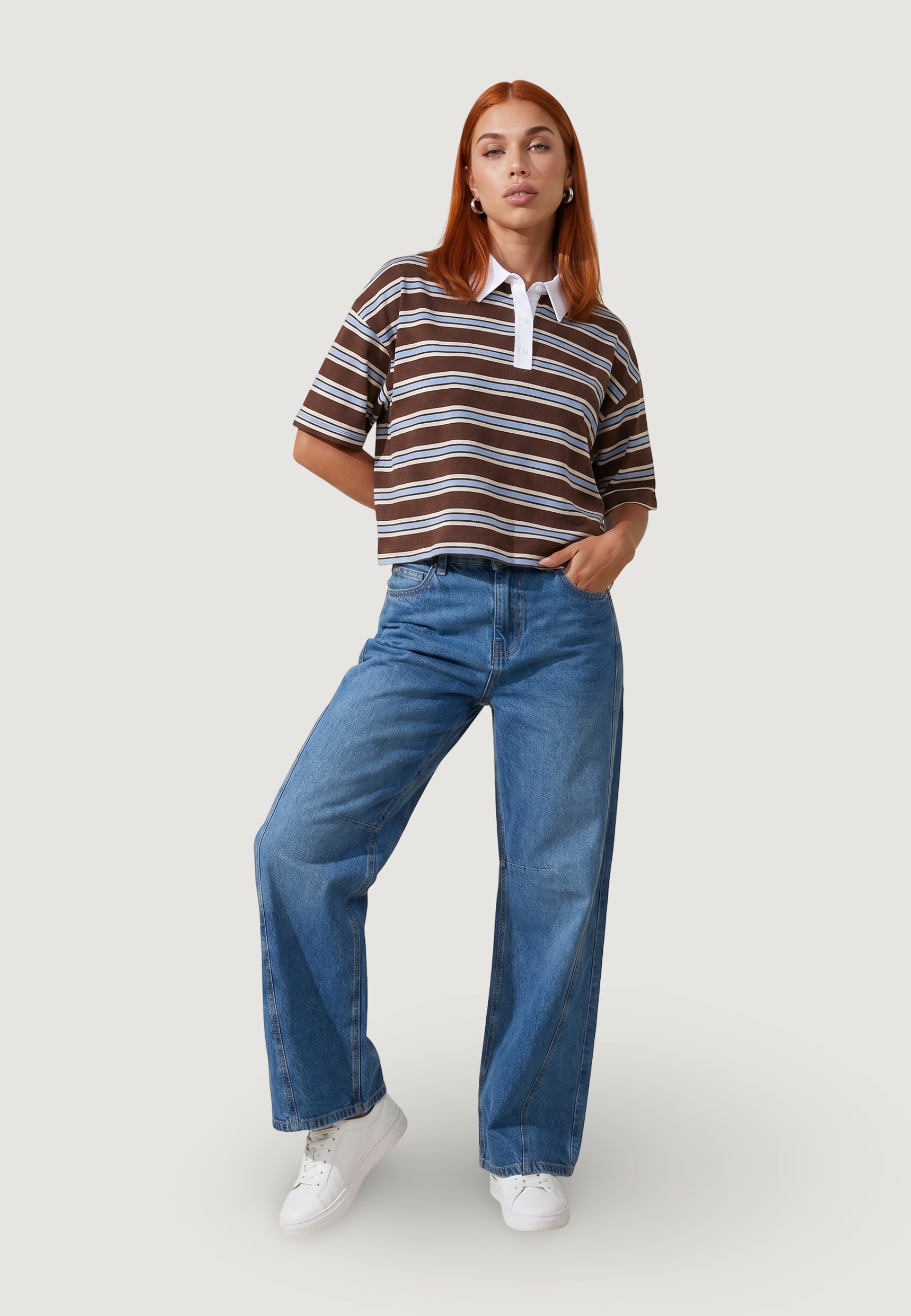 Polo Jersey polo riga jersey 26521-2 Moro, celeste