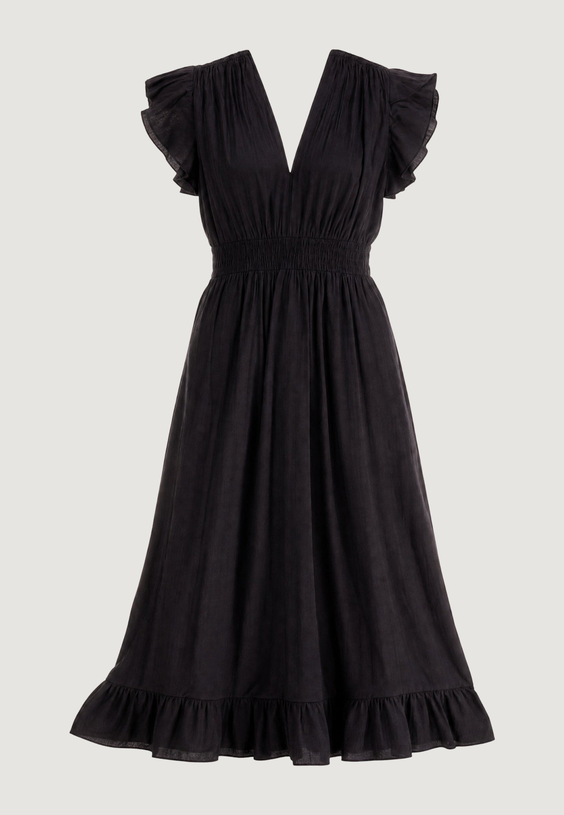 Abito abito lungo crinkle 50088-3 Nero