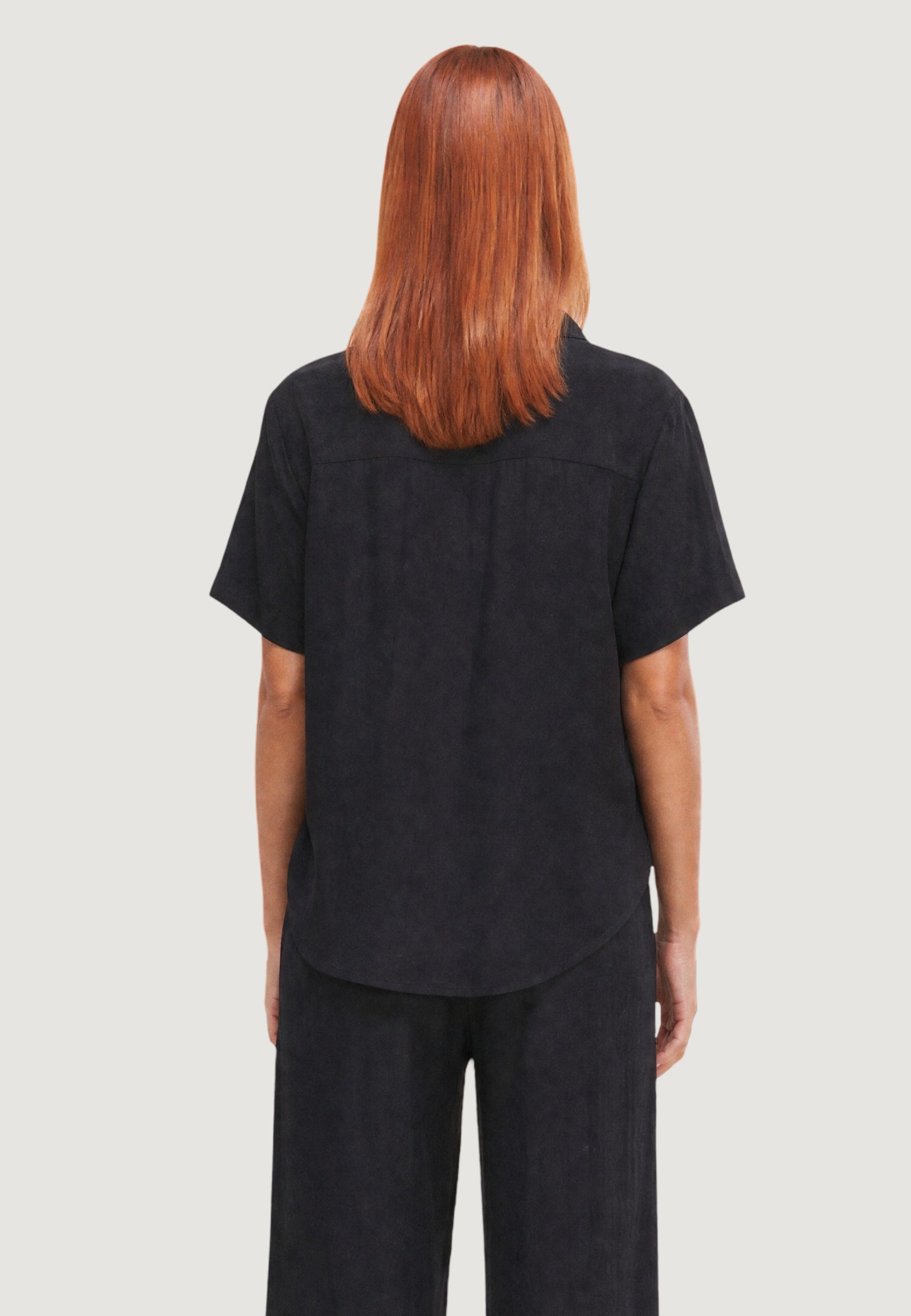 Camicia Overshirt camicia crinkle 53173-3 Nero
