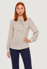 I Am Blusa blusa doppia georgette con cravattino 9060 Panna