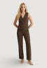I Am Pantaloni pantalone gessato 95108 Nocciola