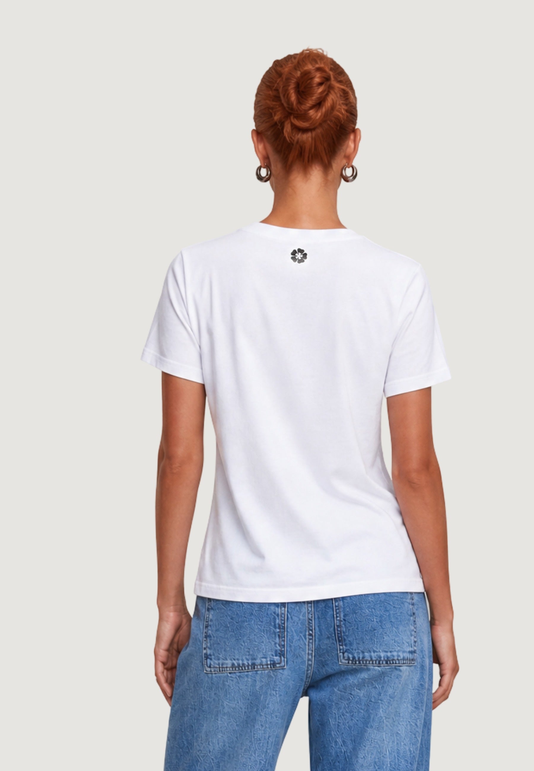 T-shirt a Maniche Corte CAGNOLINI Bianco