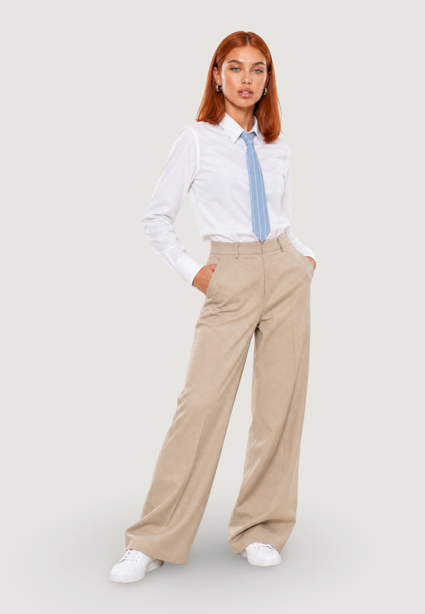Cravatta cravatta gessata in tessuto senza applicazioni CRAVATTA Jeans