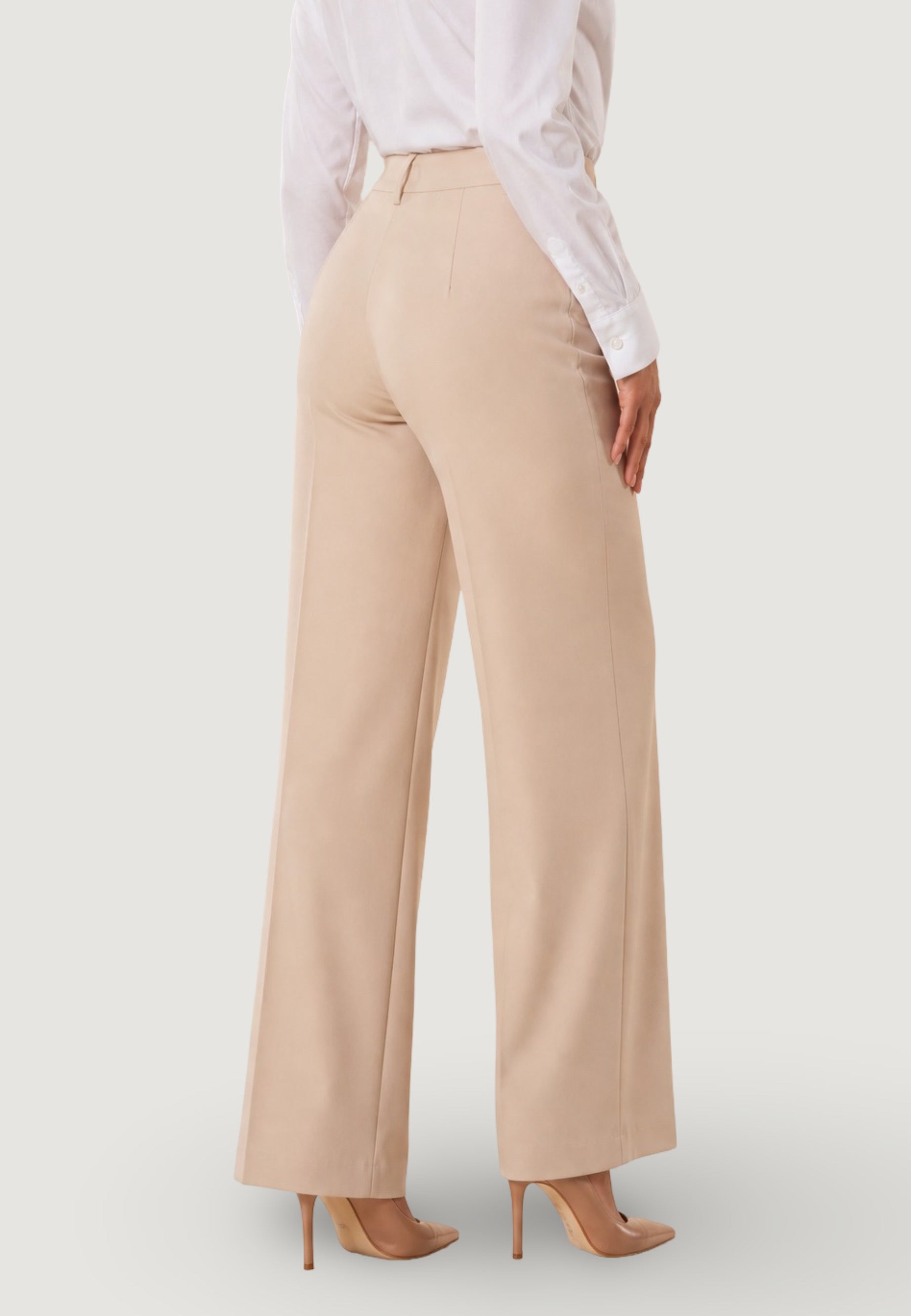 Pantaloni pantalone liscio cady PE26031 Beige