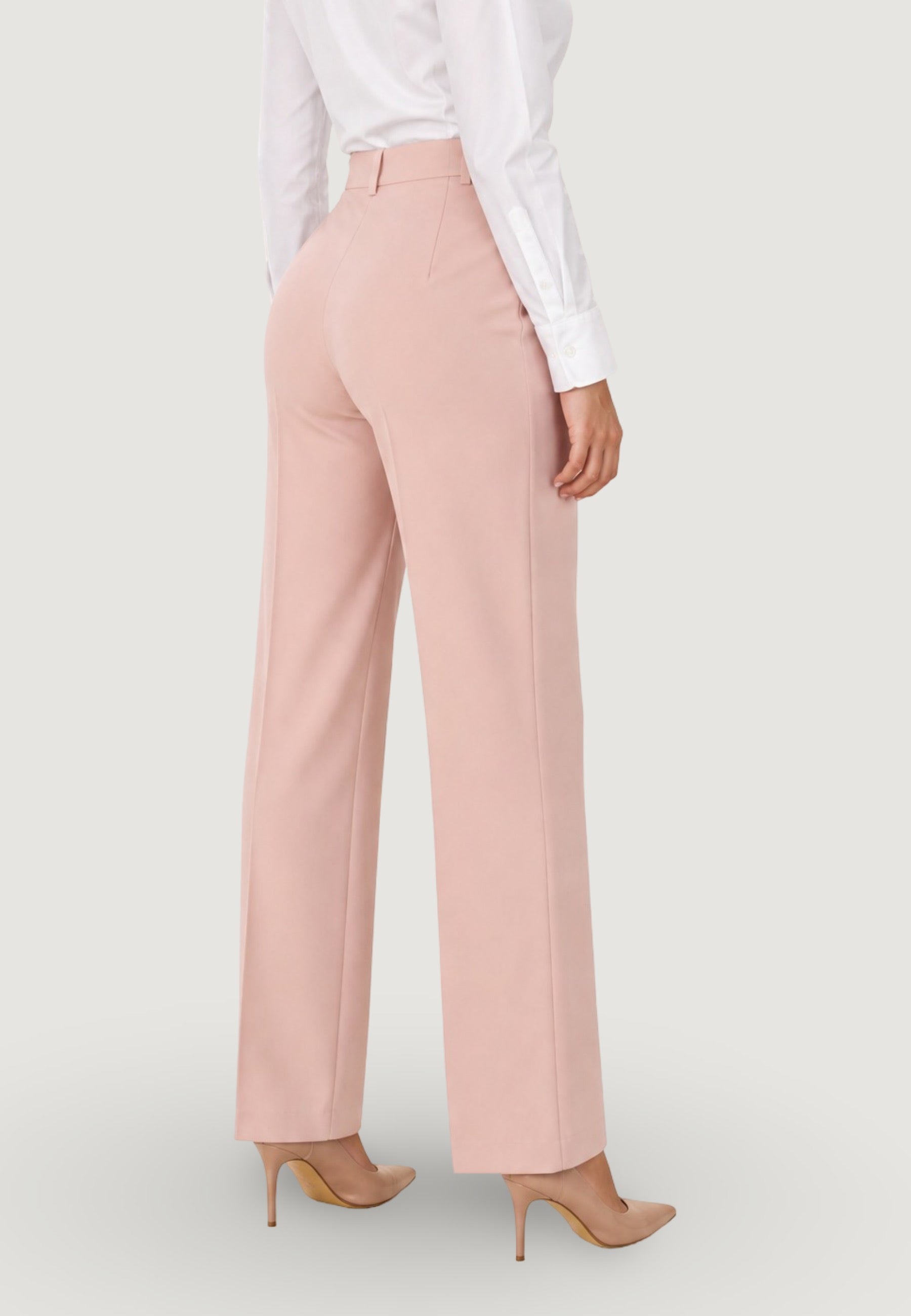 Pantaloni pantalone liscio cady PE26031 Cipria