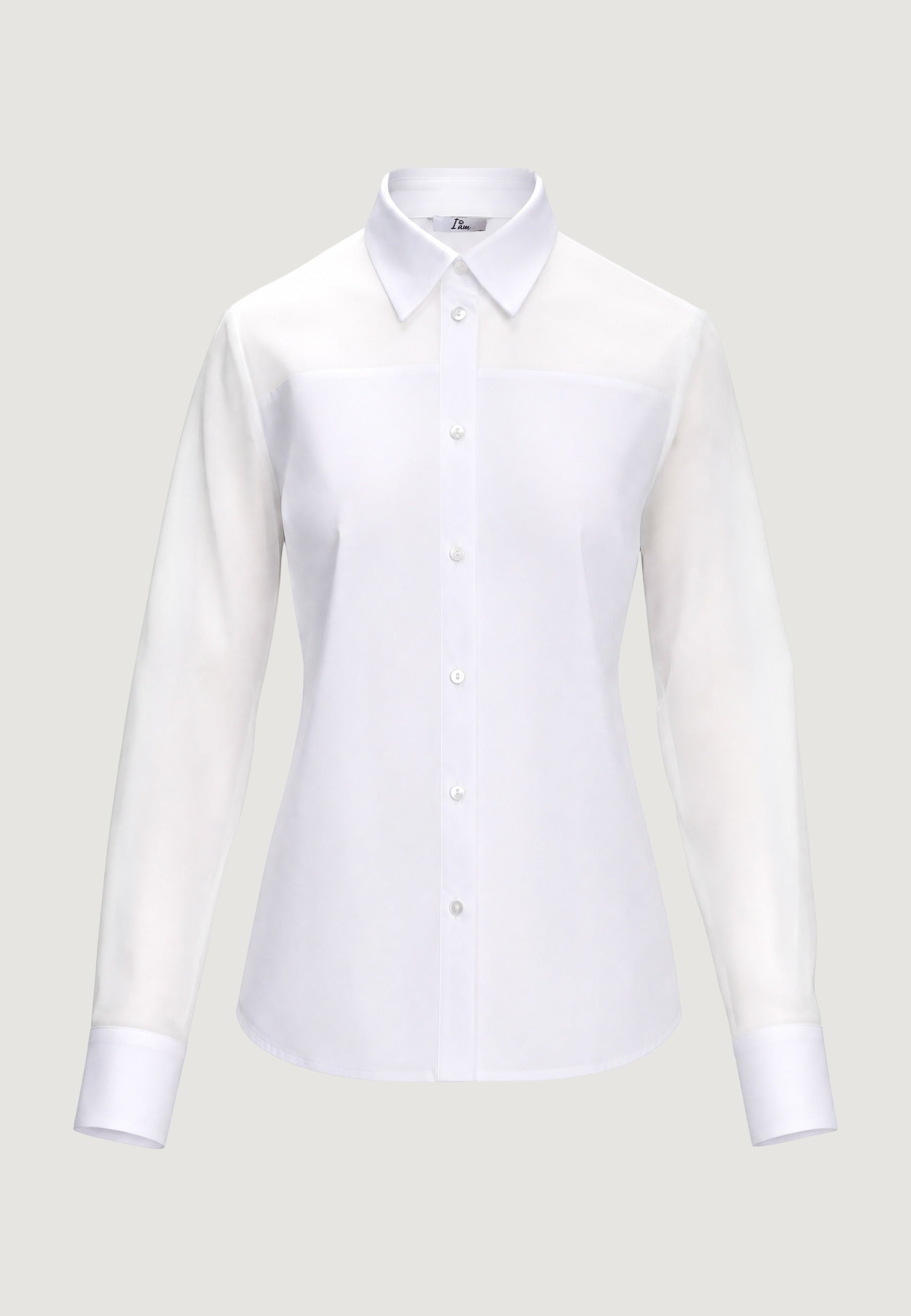 Camicia a Maniche Lunghe camicia c/sprone mussola PE26038 Bianco