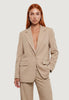 I Am Giacca giacca slim con pizzo PE26063 Beige