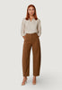 I Am Pantaloni pantalone barrell gabardine PE26085 Tabacco