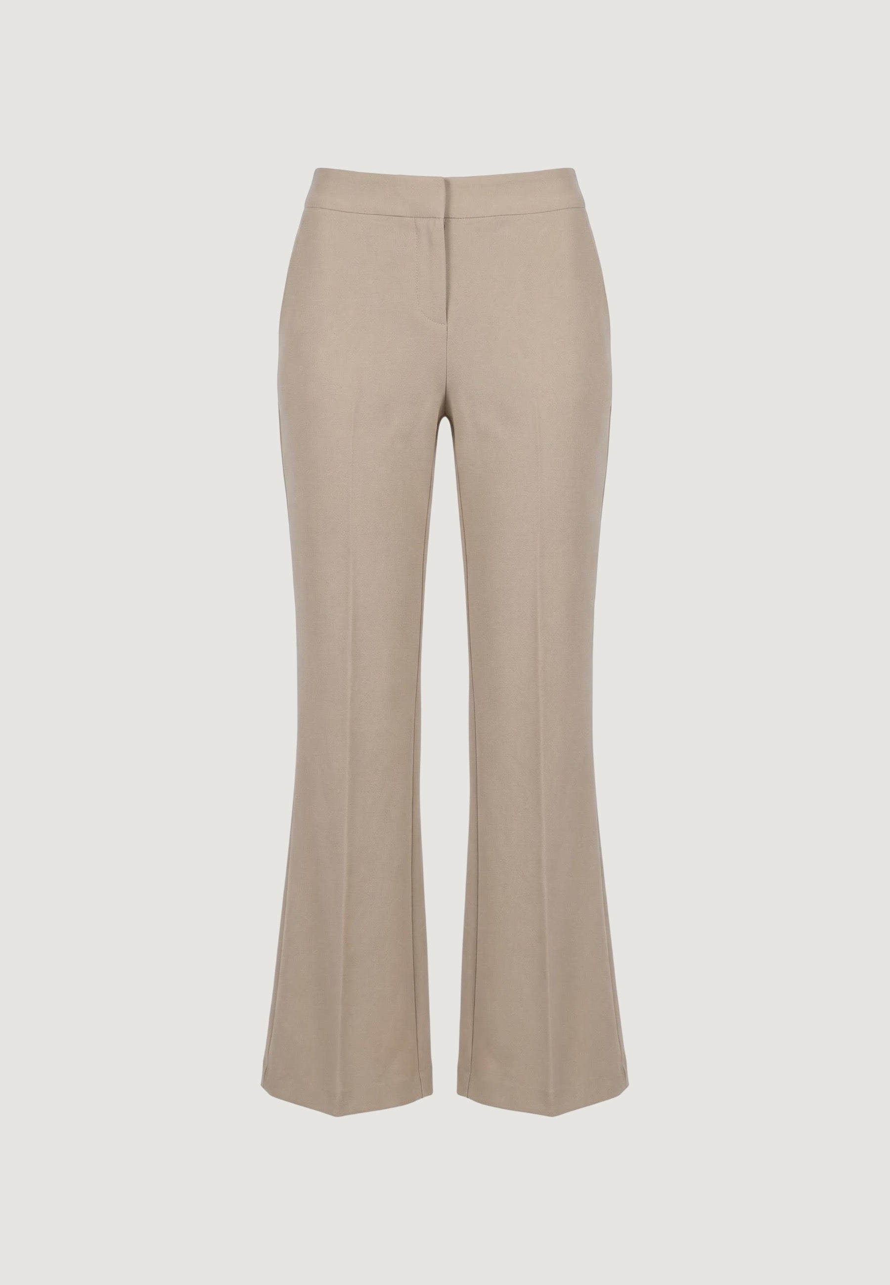 Pantaloni pantalone flare tess. scuba PE26100 Beige