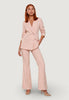 I Am Pantaloni pantalone flare tess. scuba PE26100 Blu