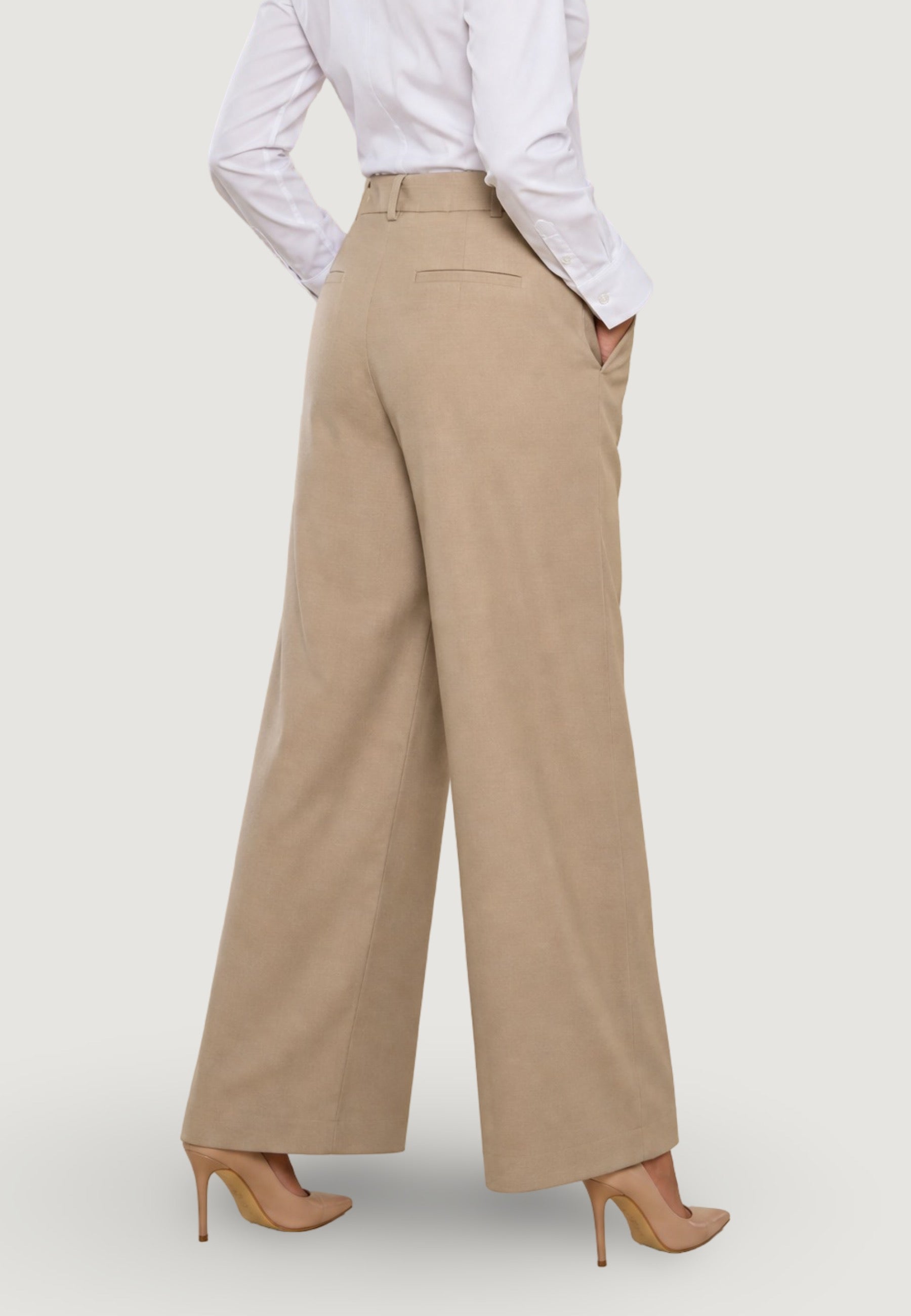 Pantaloni pant. con pizzo PE26139 Beige