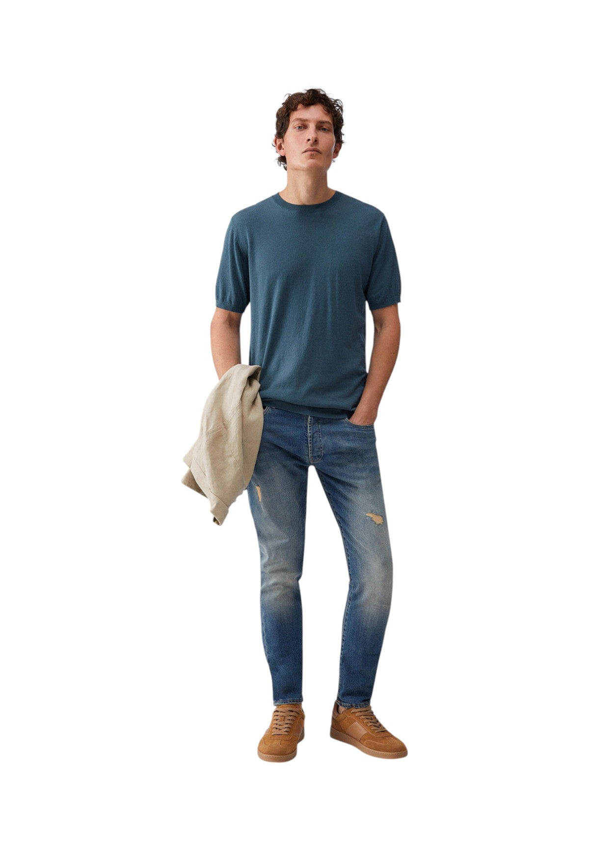 T-shirt a Maniche Corte Shortcotseta QA6072 Fiordi