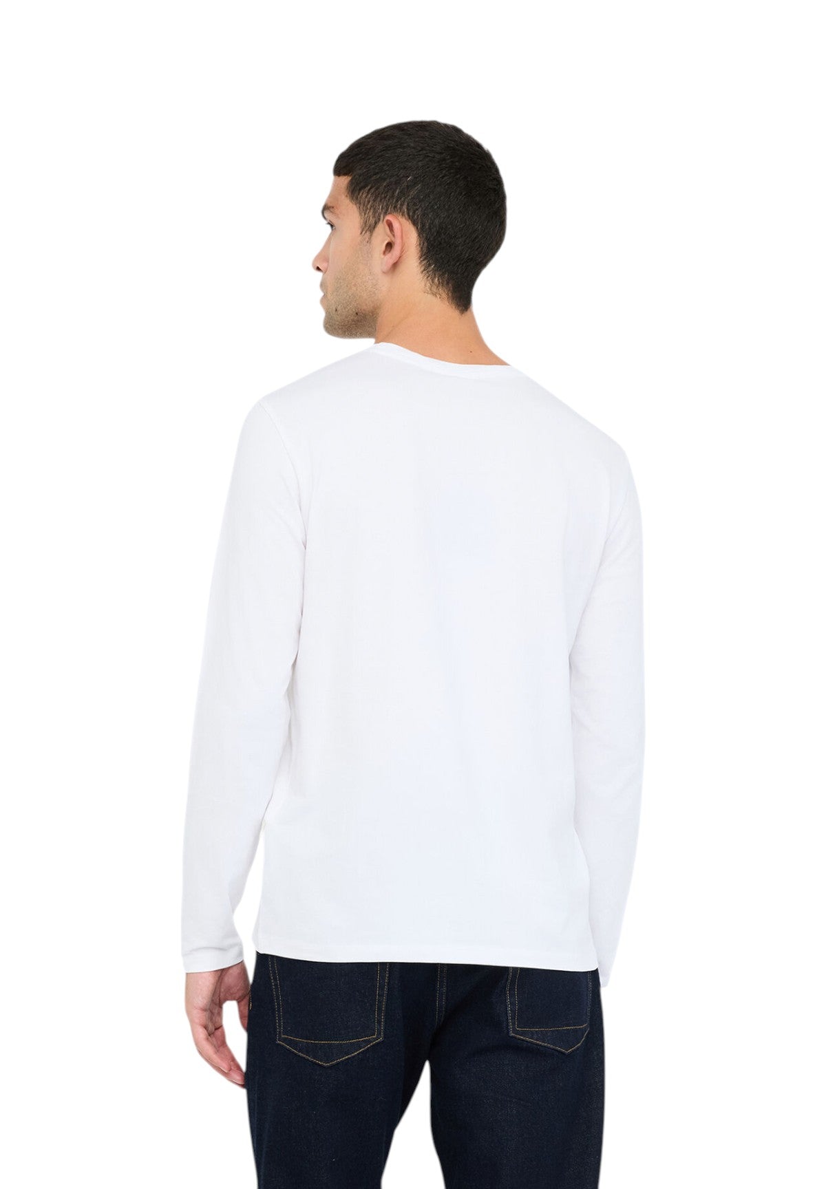 T-shirt a Maniche Lunghe Basiclong QXX079 Optical white