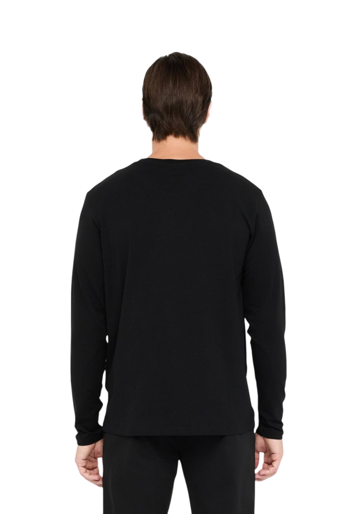T-shirt a Maniche Lunghe Basiclong QXX079 Nero