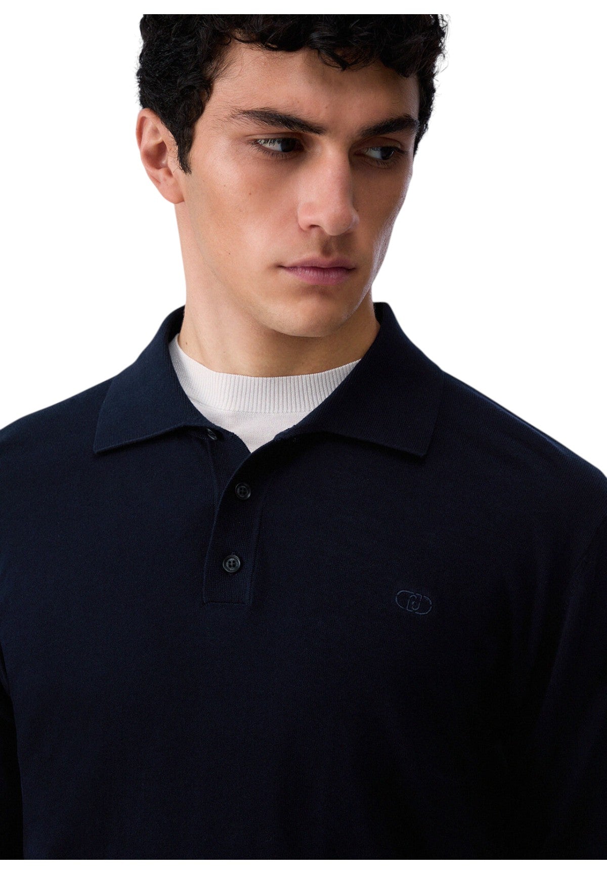 Polo Jersey Longcrepe QXX108 Dark Blue