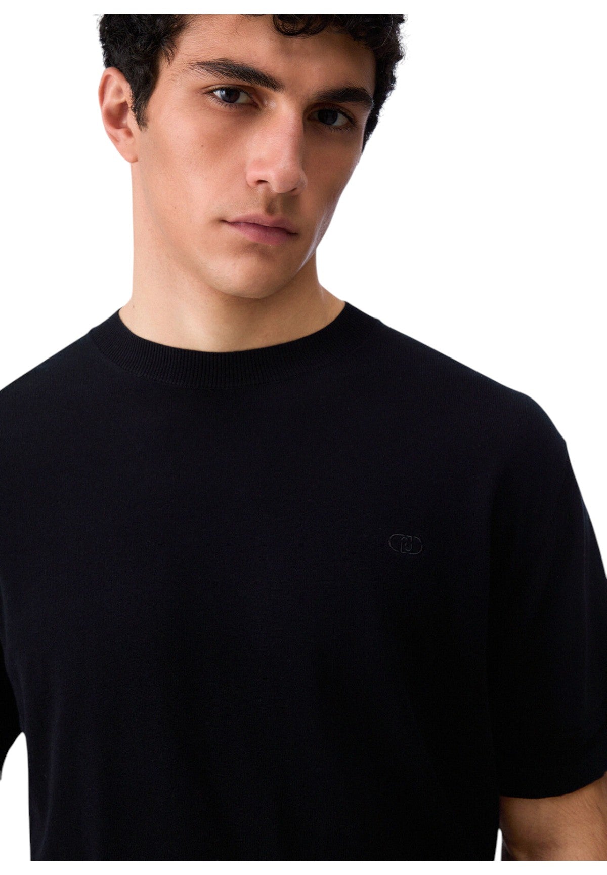 T-shirt a Maniche Corte Shortcrepe QXX110 Nero