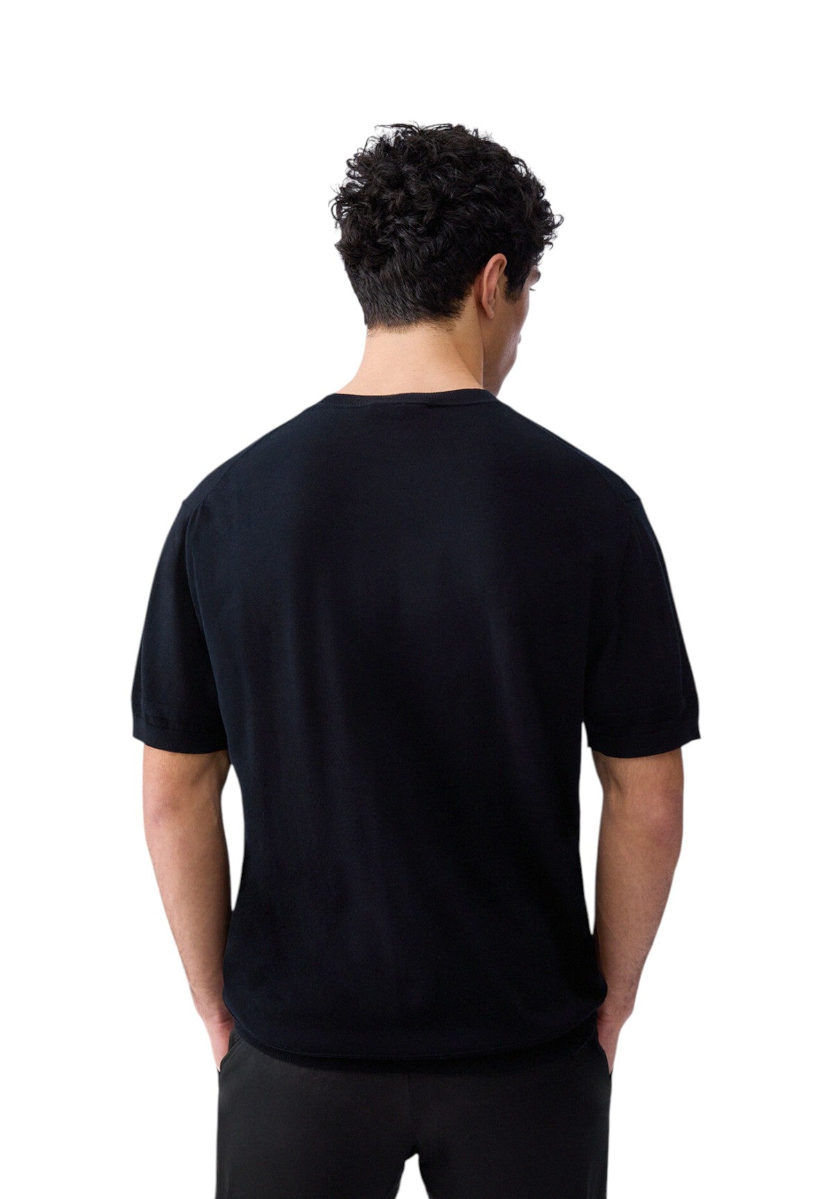 T-shirt a Maniche Corte Shortcrepe QXX110 Nero