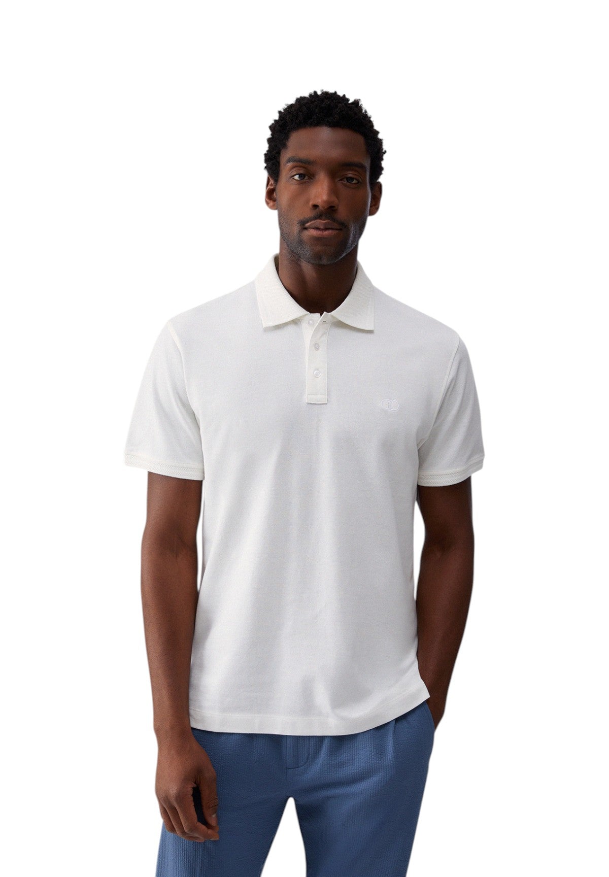 Polo Piqué Polobordo QXX112 White Cotton