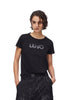 Liu Jo Sport T-shirt a Maniche Corte TA6056 White Milk, Lj Strass