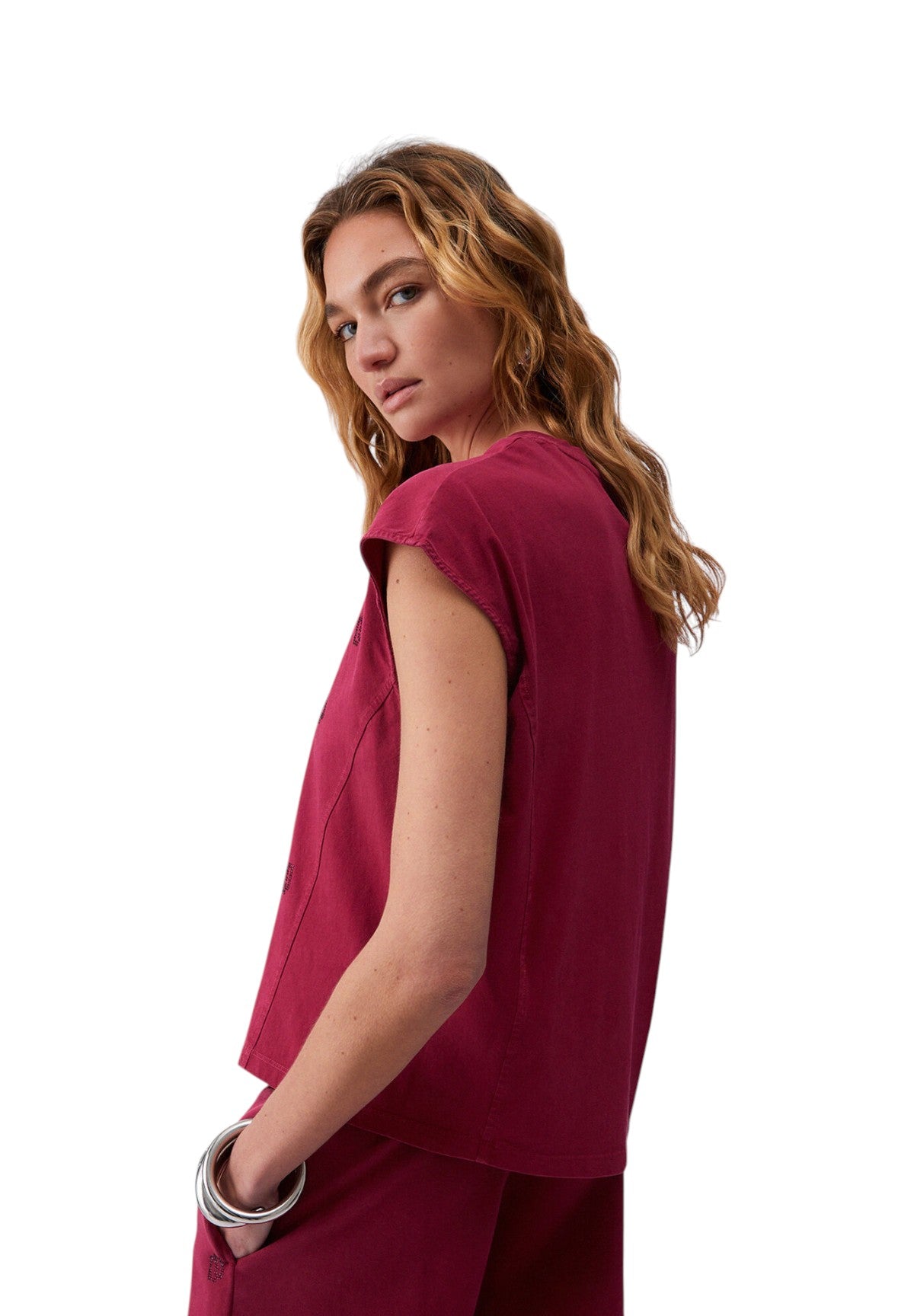 T-shirt a Maniche Corte TA6168 Scarlet, Lj