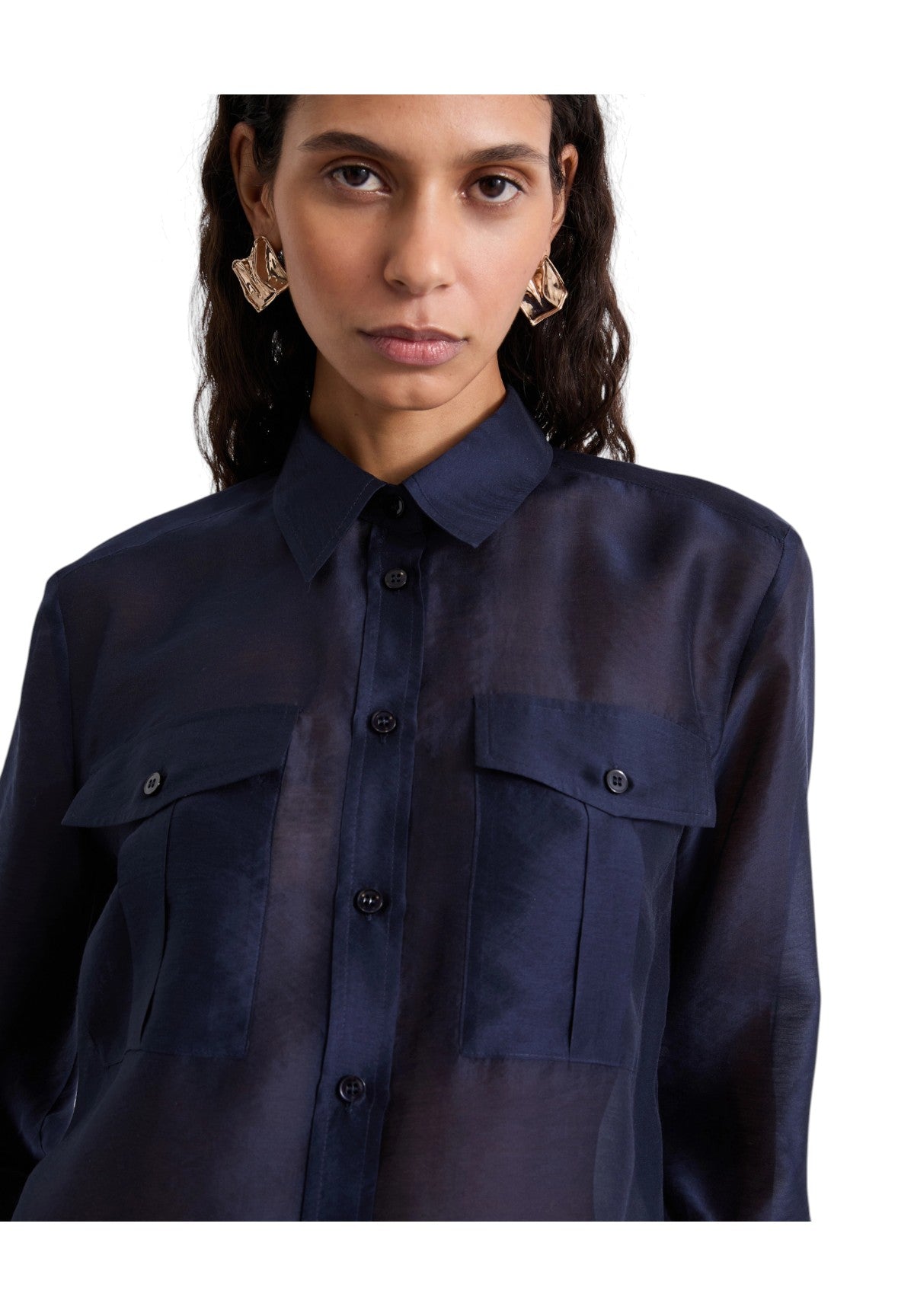 Camicia a Maniche Lunghe 2614111032200 MLICANTORE Blu notte