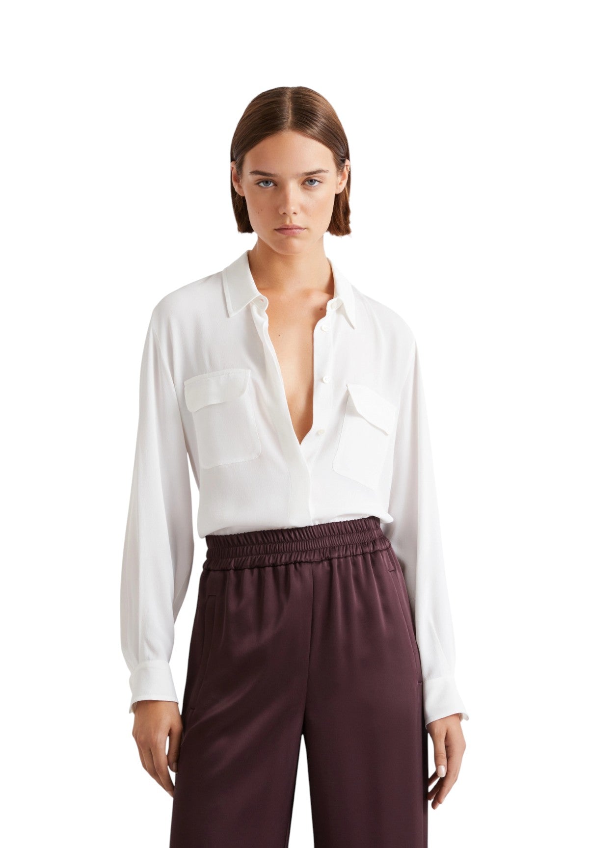 Camicia a Maniche Lunghe 2613111051200 MLLFEBE Bianco