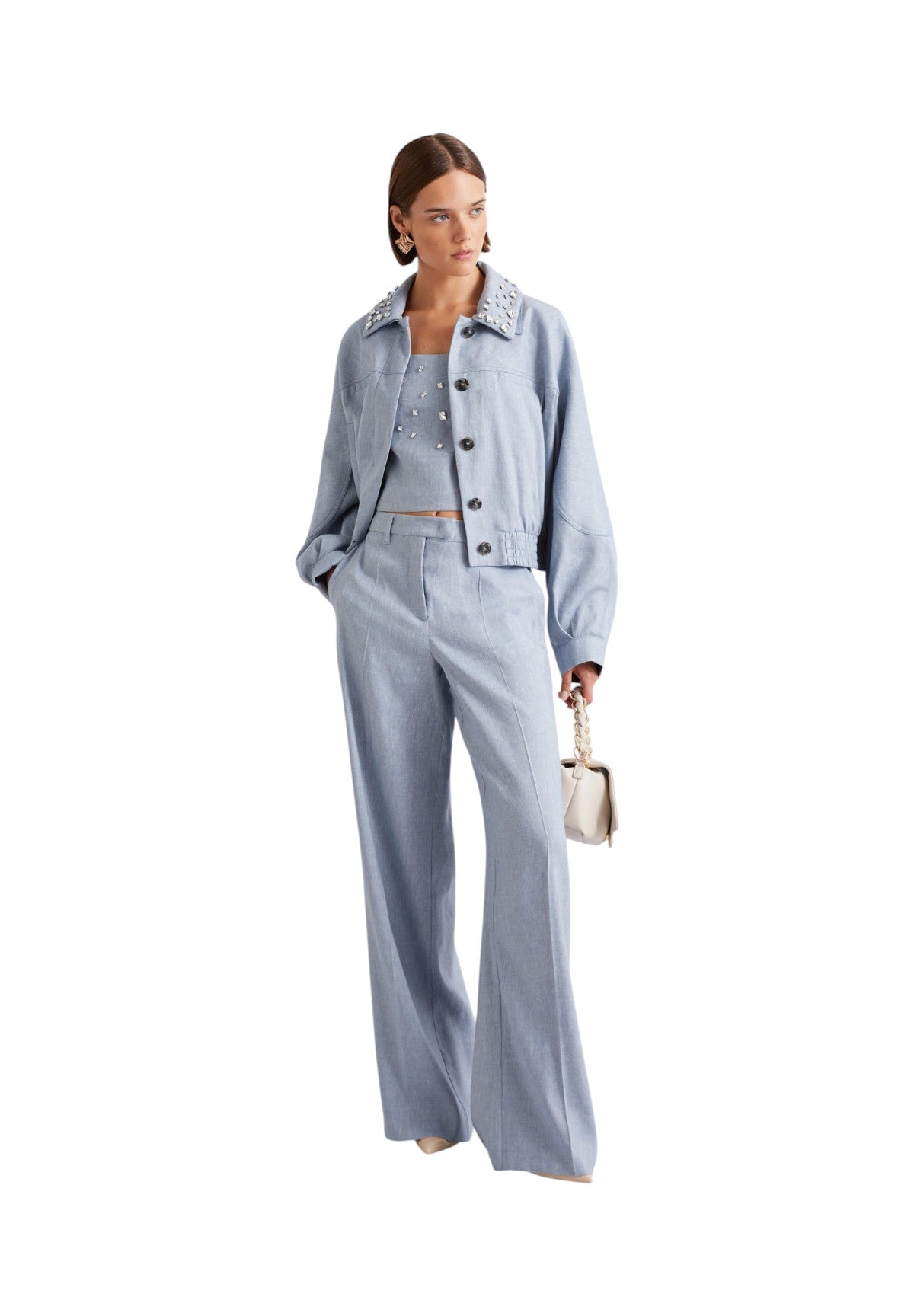 Top 2613161071200 MLLLEMMA Azzurro