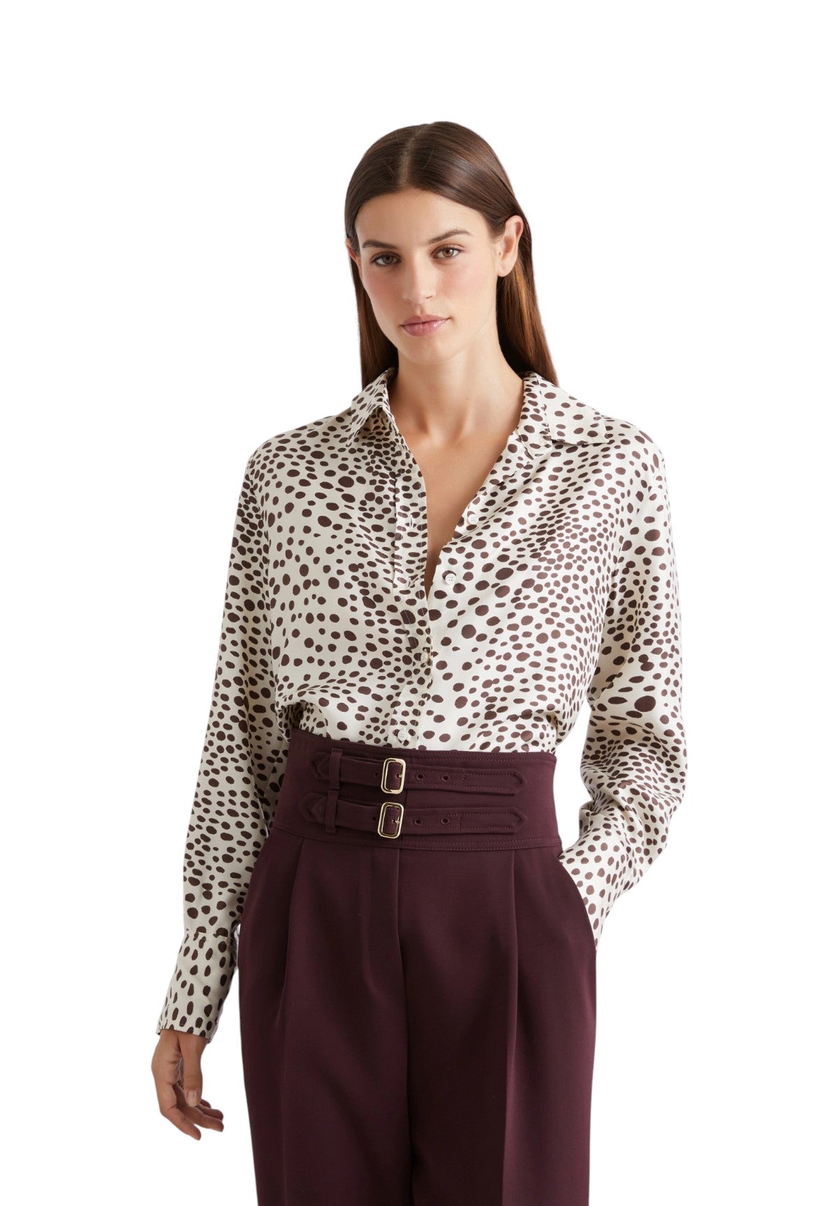 Camicia a Maniche Lunghe 2613111141200 MLLSALVE Panna