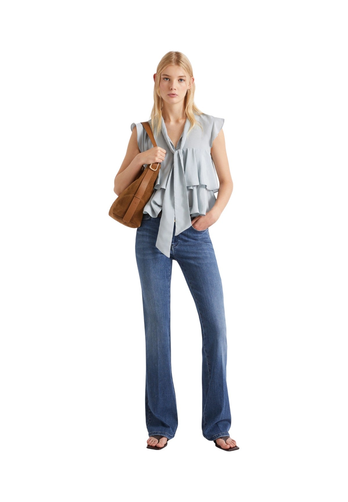 Top 2613161044200 MLSADORNO Azzurro