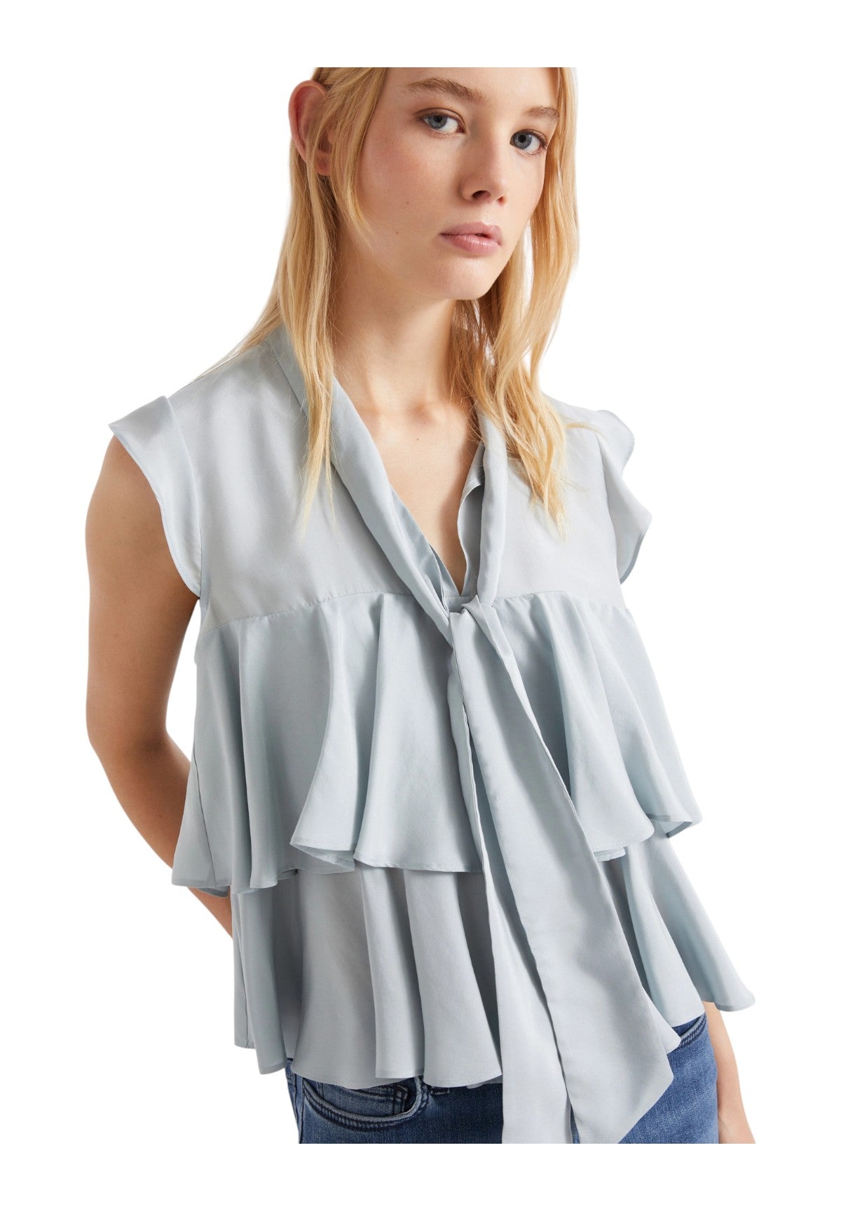 Top 2613161044200 MLSADORNO Azzurro