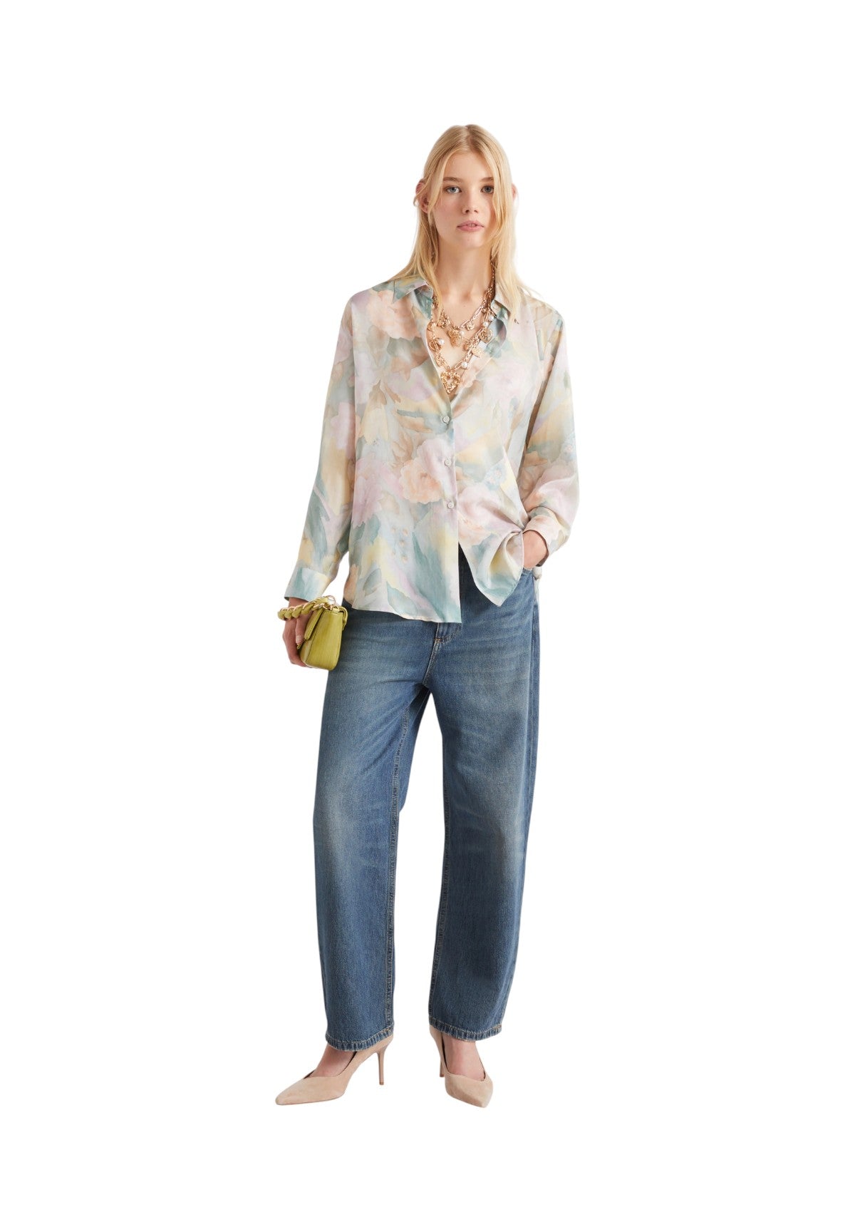 Camicia a Maniche Lunghe 2613111104200 MLSANGIO Azzurro