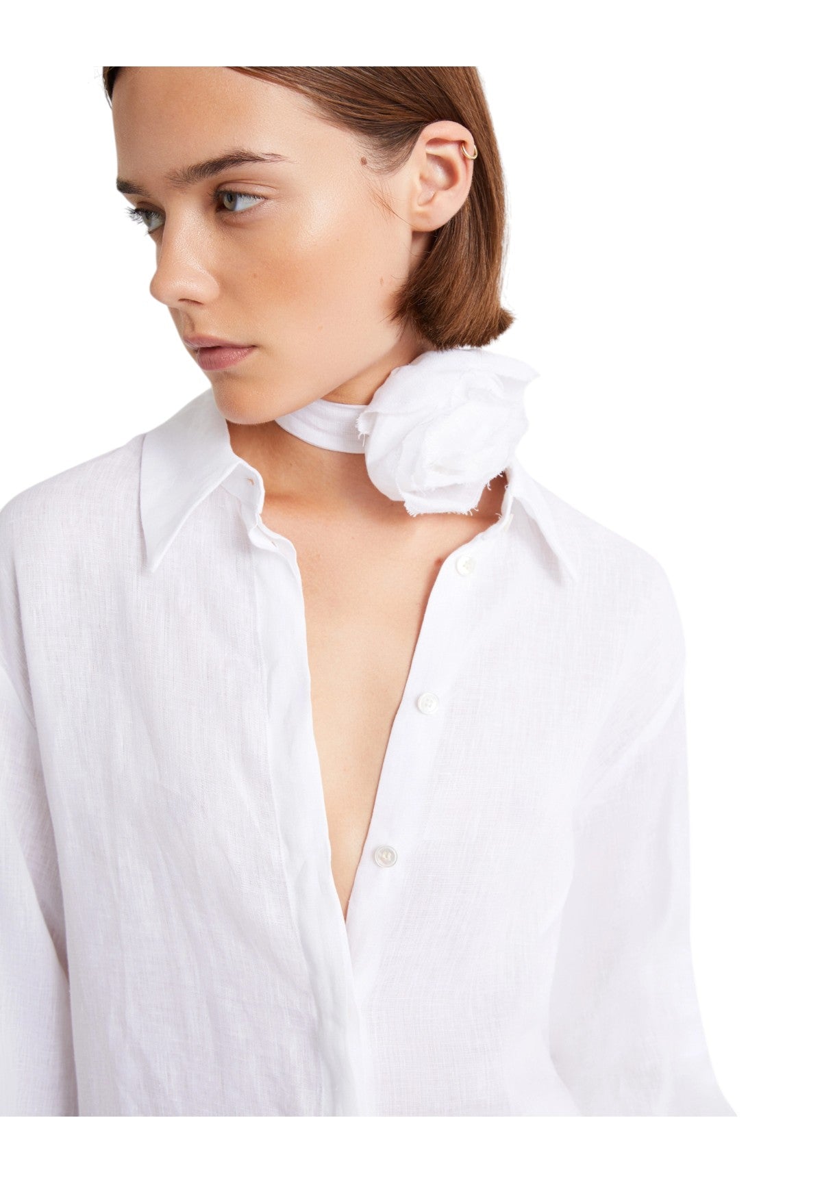 Camicia a Maniche Lunghe 2613111084200 MLSEDITORE Bianco Ottico