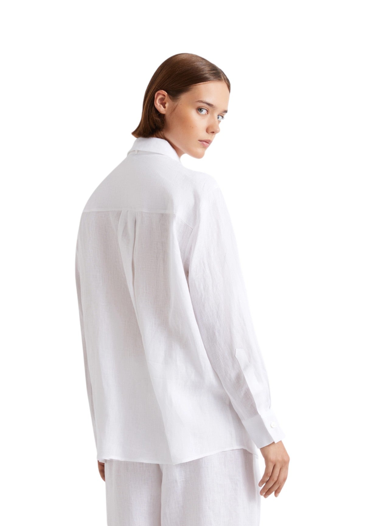 Camicia a Maniche Lunghe 2613111084200 MLSEDITORE Bianco Ottico