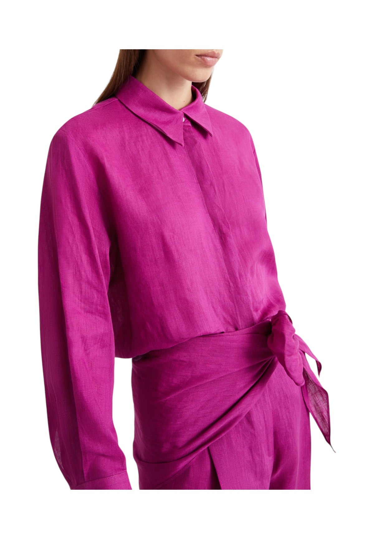 Camicia a Maniche Lunghe 2613111084200 MLSEDITORE Fuxia